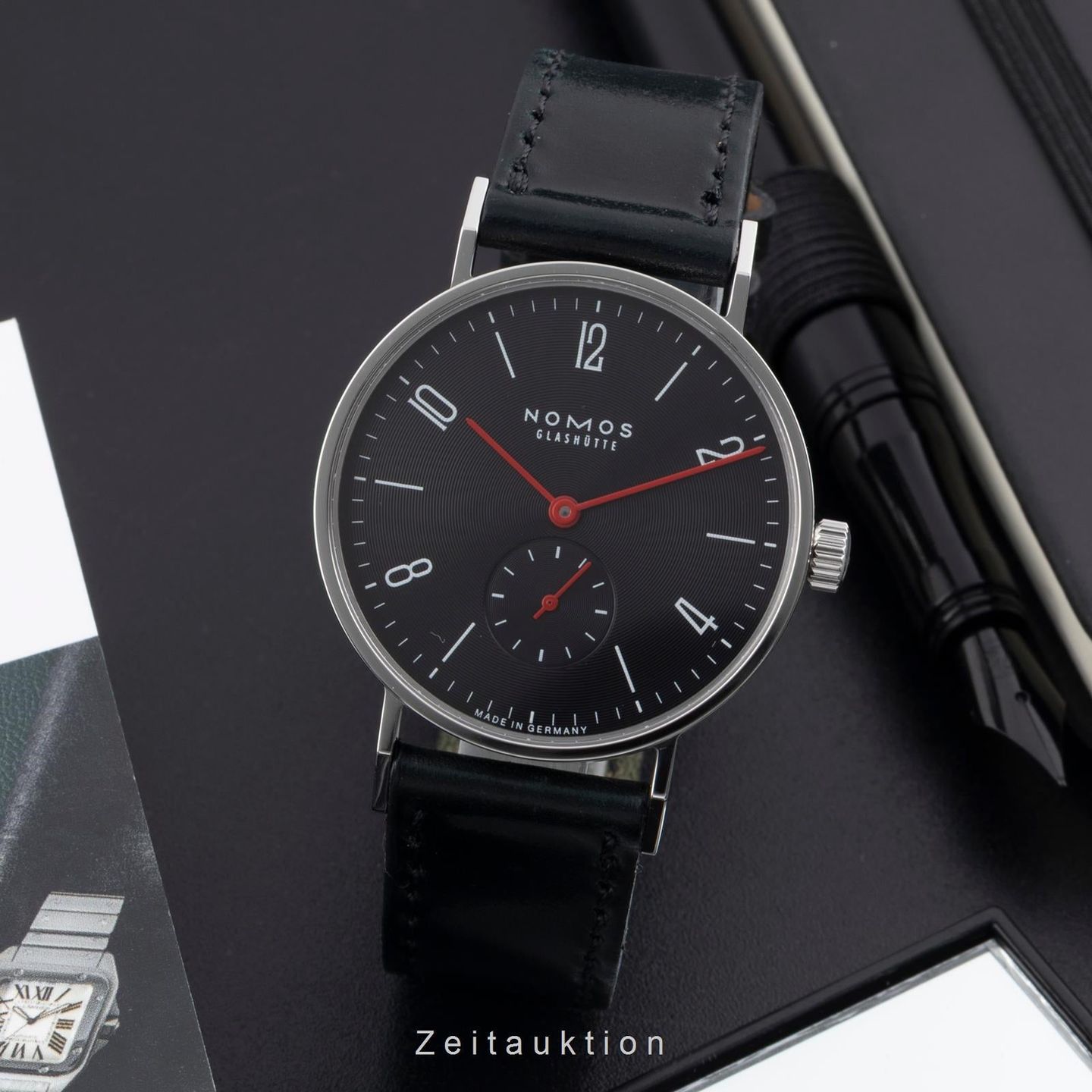 NOMOS Tangente NOMOS Tangente Vinyl (Wempe 100) (Onbekend (willekeurig serienummer)) - Zwart wijzerplaat 35mm Staal (3/8)