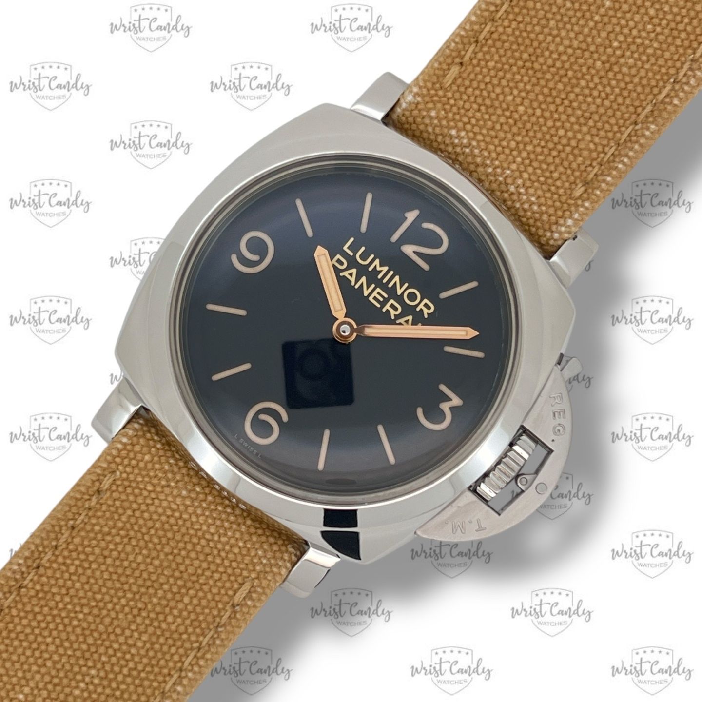 Panerai Luminor 1950 PAM00372 (2012) - Zwart wijzerplaat 47mm Staal (4/8)