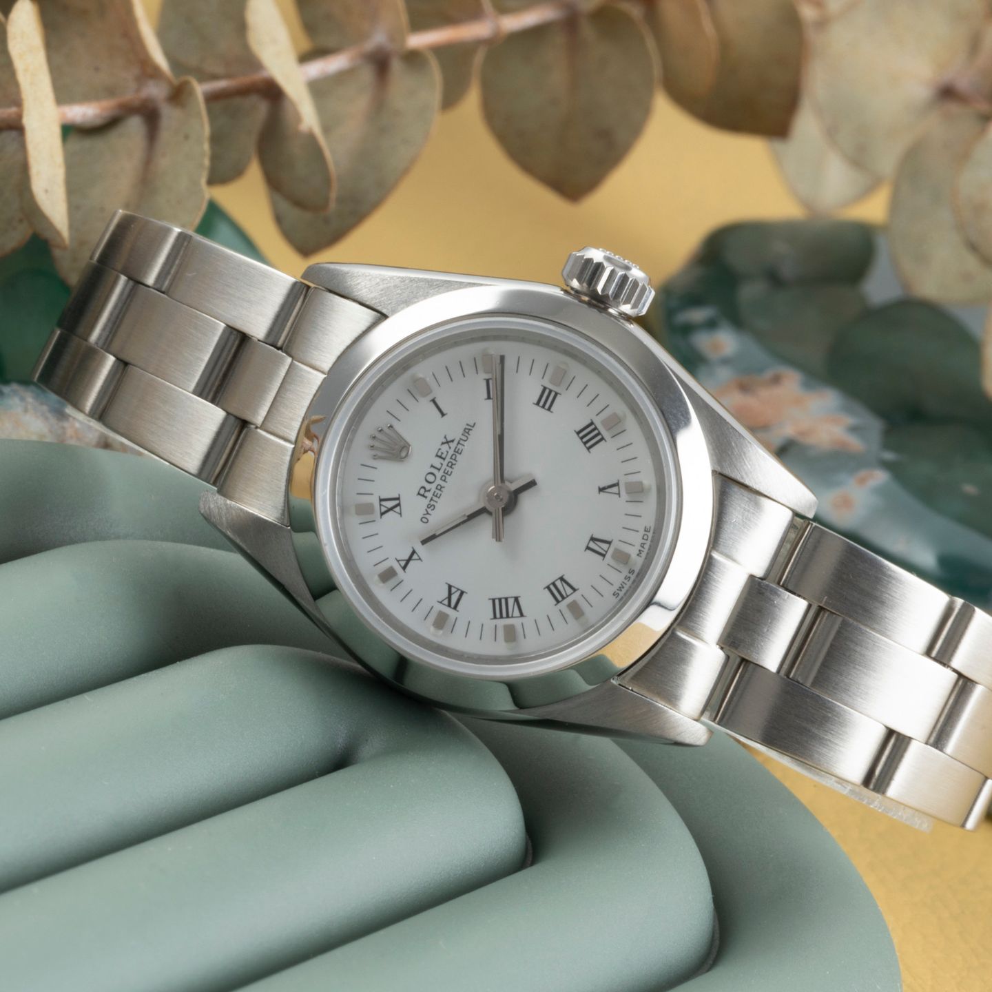 Rolex Oyster Perpetual 67180 (1988) - 26mm Staal (2/8)