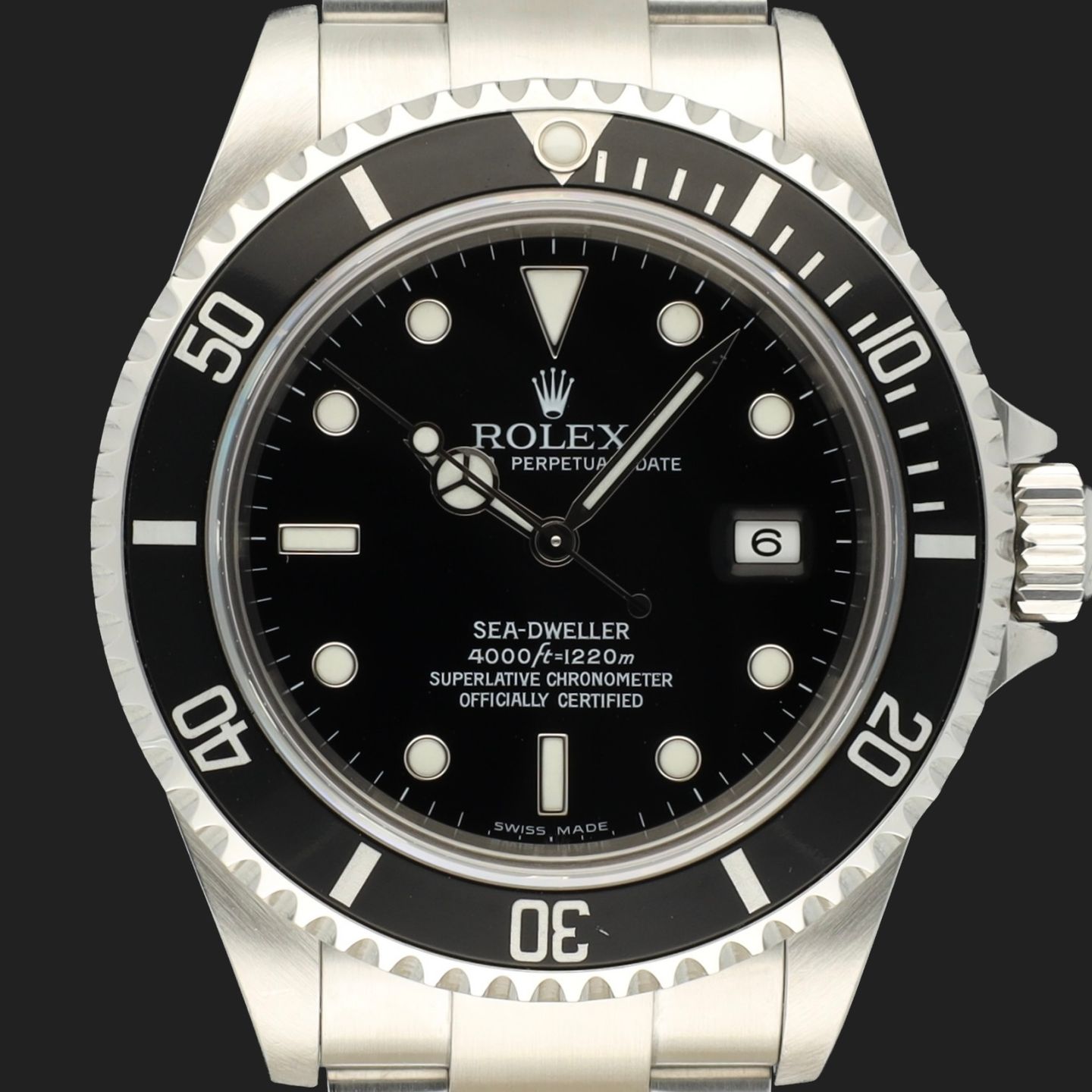 Rolex Sea-Dweller 4000 16600 (Onbekend (willekeurig serienummer)) - Zwart wijzerplaat 40mm Staal (2/8)