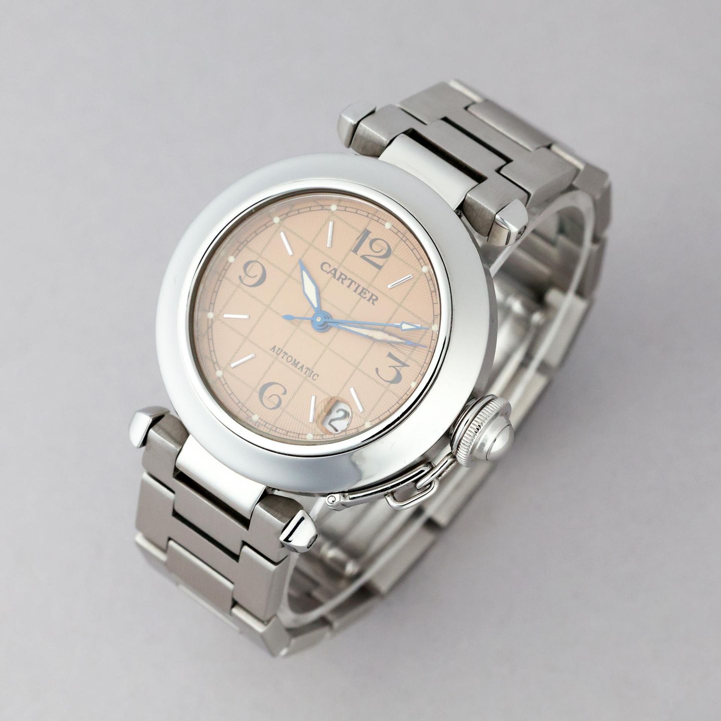 Cartier Pasha C 2324 (Unknown (random serial)) - White dial 35 mm Steel case (4/8)