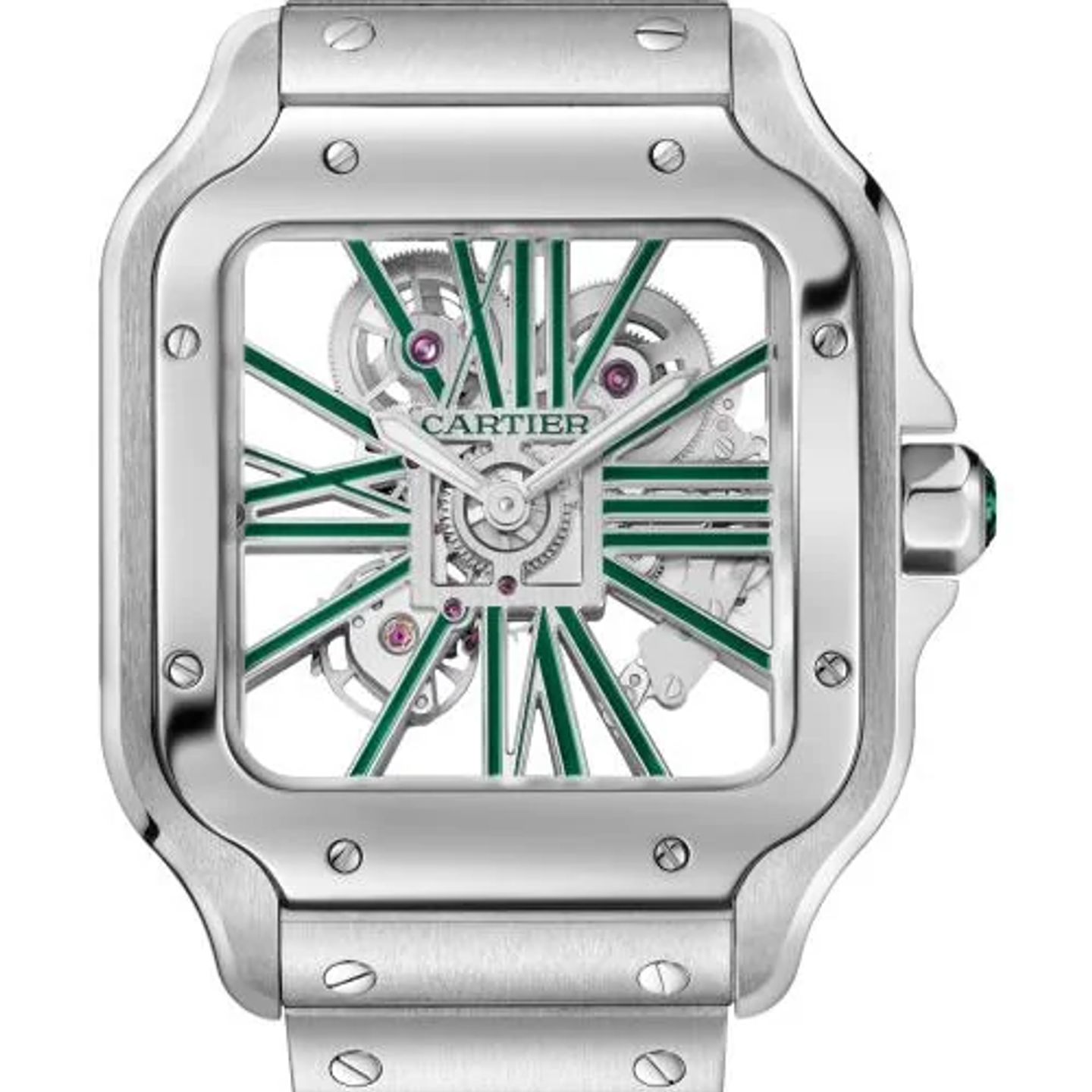 Cartier Santos WHSA0028 (2026) - Transparant wijzerplaat 48mm Staal (1/1)