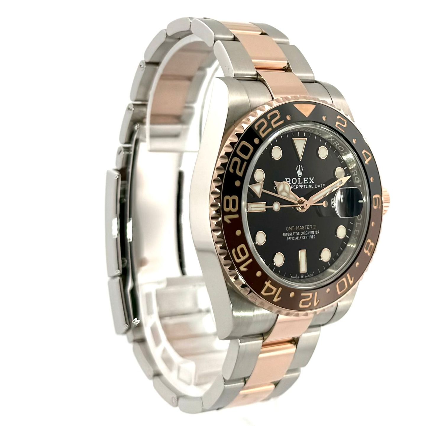 Rolex GMT-Master II 126711CHNR (2023) - Zwart wijzerplaat 40mm Goud/Staal (3/7)