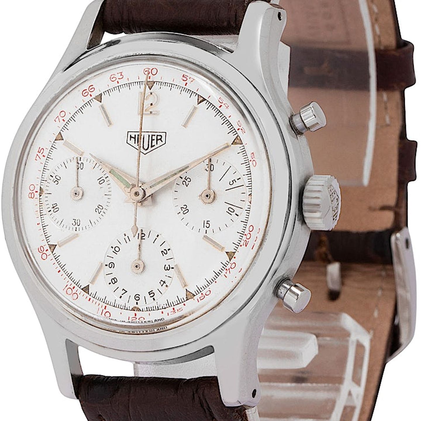 TAG Heuer Carrera Calibre HEUER 01 CAR201AA.BA0714 (1972) - White dial 43 mm Steel case (3/4)