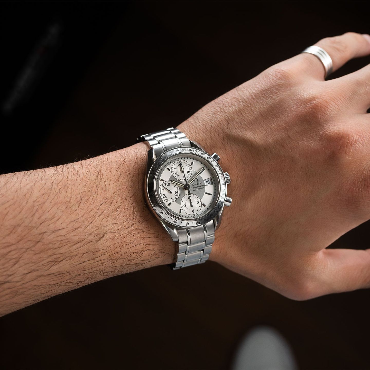 Omega Speedmaster Date 3513.30.00 (Onbekend (willekeurig serienummer)) - Zilver wijzerplaat 39mm Staal (5/6)