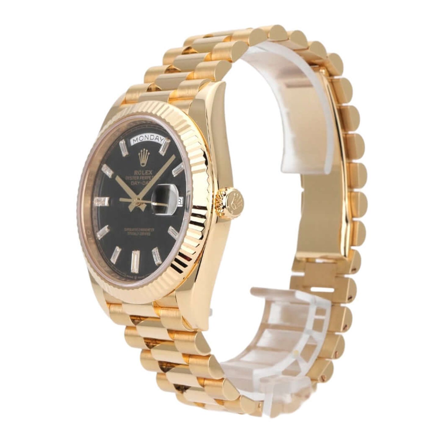 Rolex Day-Date 40 228238 (2019) - Black dial 40 mm Yellow Gold case (3/8)