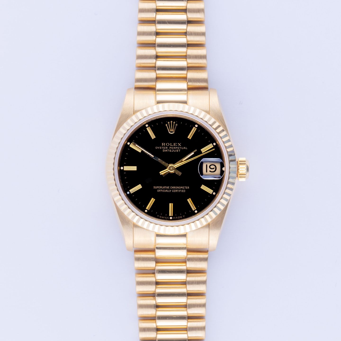 Rolex Lady-Datejust 69278 (1992) - 26 mm Yellow Gold case (3/8)