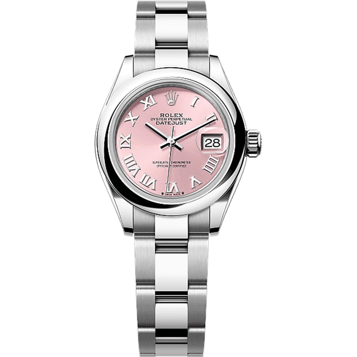 Rolex Lady-Datejust 279160 (2025) - Zilver wijzerplaat 28mm Staal (1/1)