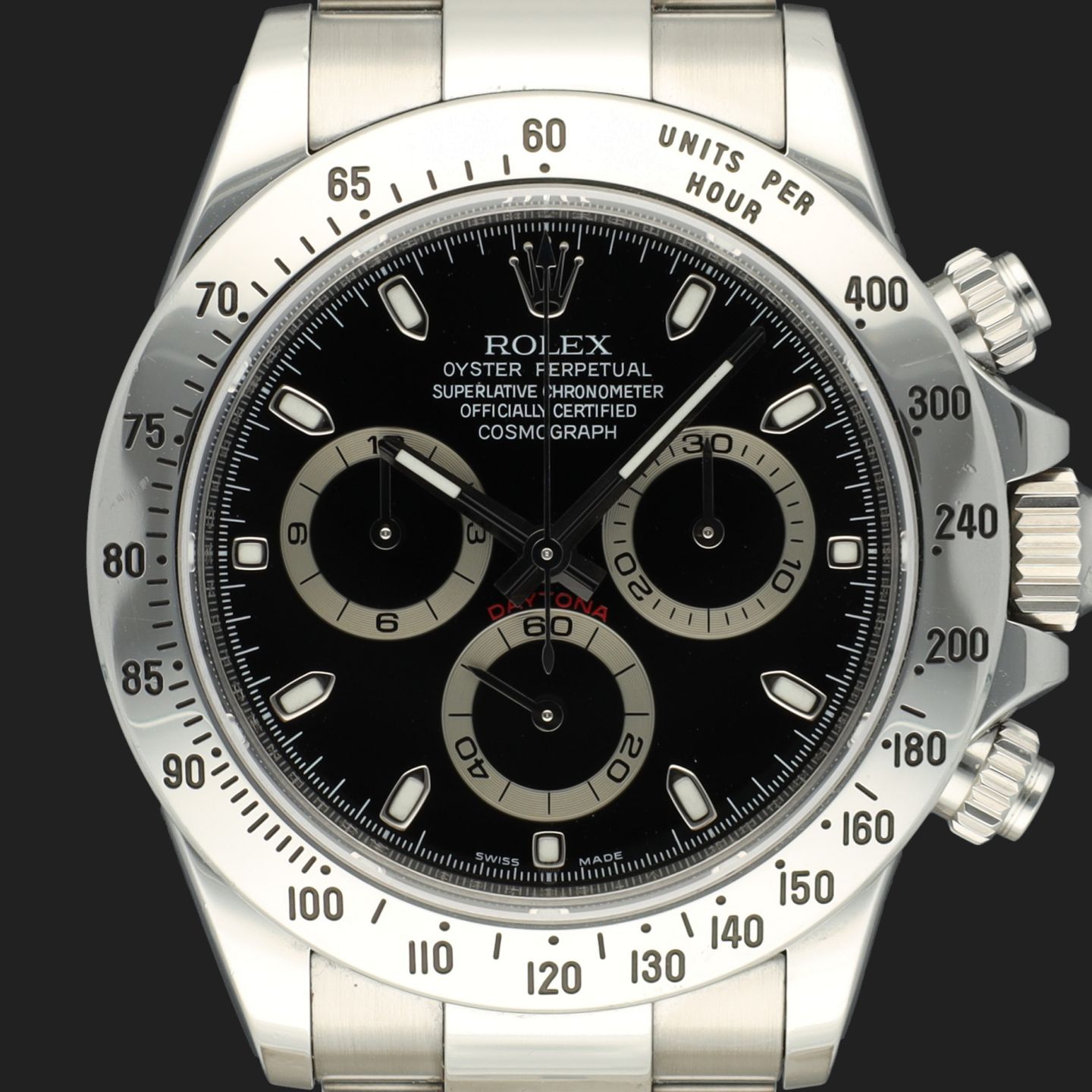 Rolex Daytona 116520 (2009) - Zwart wijzerplaat 40mm Staal (2/8)