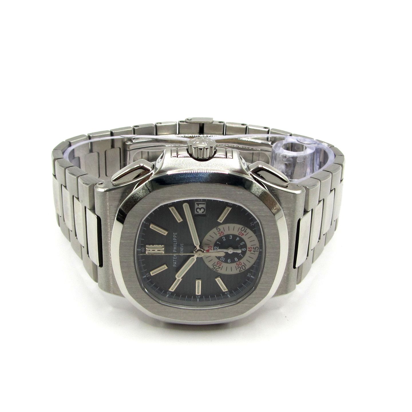 Patek Philippe Nautilus 5980/1A-001 (2008) - Blue dial 41 mm Steel case (2/6)