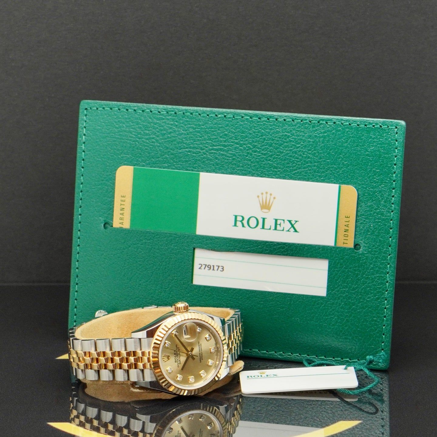 Rolex Lady-Datejust 279173 (2018) - Champagne dial 28 mm Gold/Steel case (5/7)