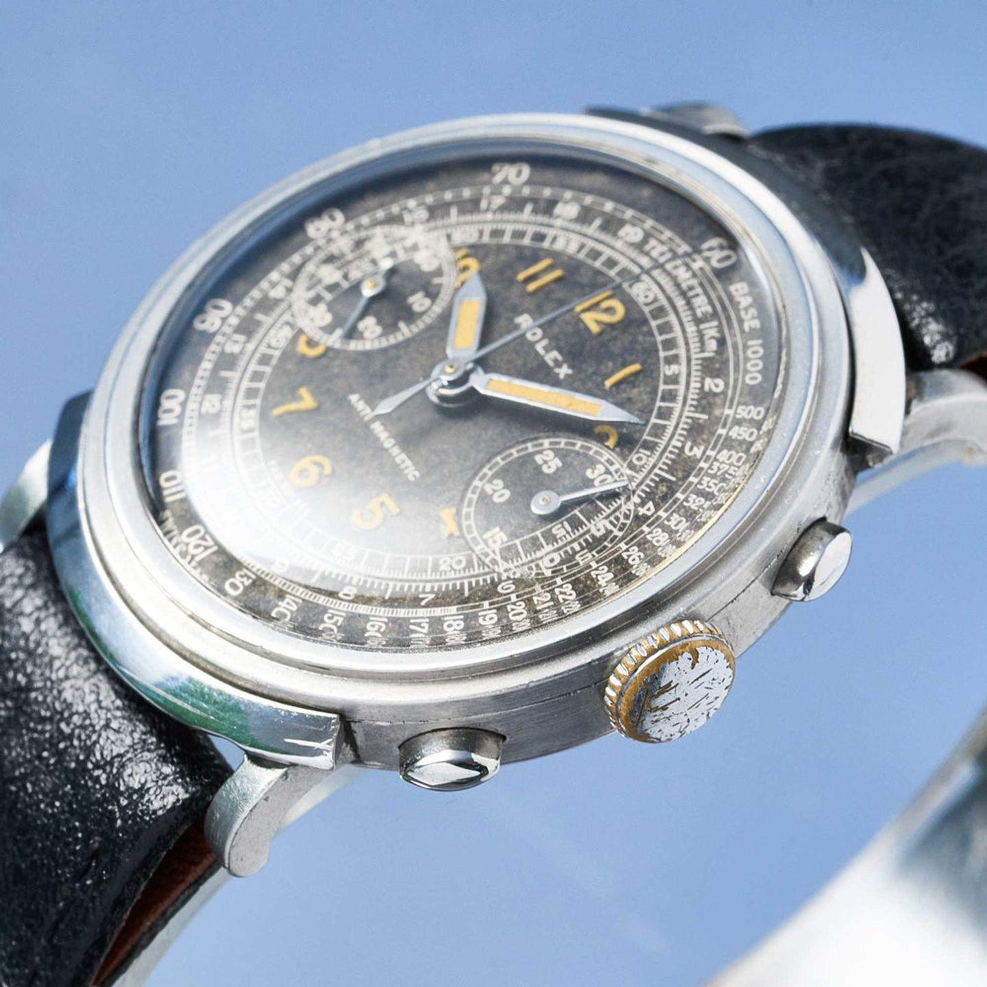 Rolex Chronograph 2916 (1938) - Zwart wijzerplaat 33mm Staal (8/10)