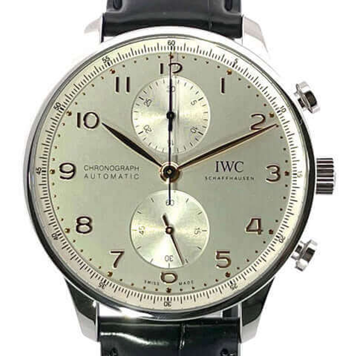 IWC Portuguese Chronograph IW371604 (2025) - Silver dial 41 mm Steel case (1/8)