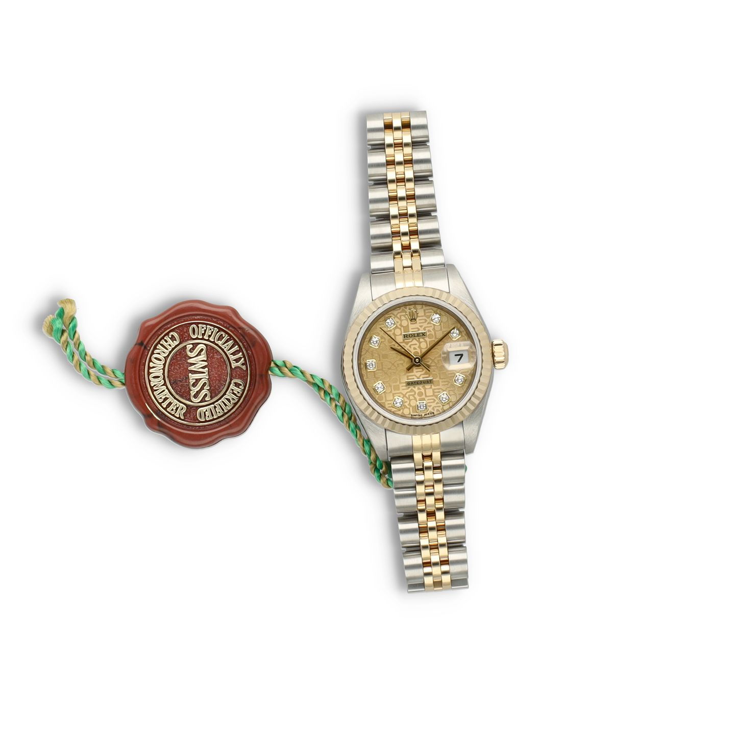 Rolex Lady-Datejust 79173 (2000) - Champagne dial 26 mm Gold/Steel case (6/8)