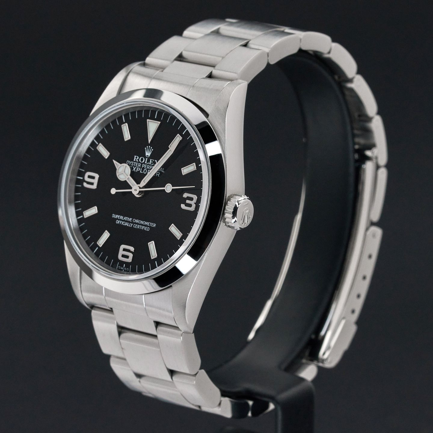 Rolex Explorer 14270 (1999) - Black dial 36 mm Steel case (3/7)