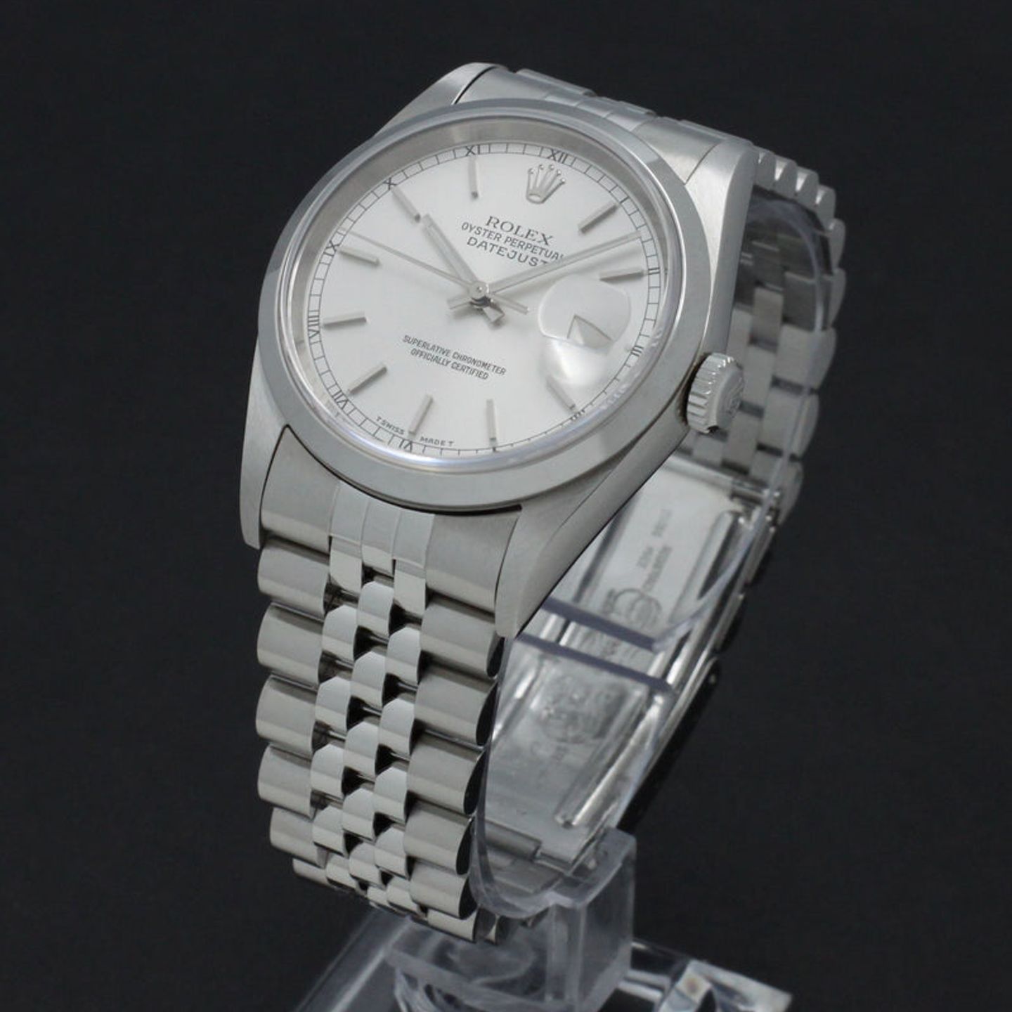 Rolex Datejust 36 16200 (1999) - Zilver wijzerplaat 36mm Staal (5/7)