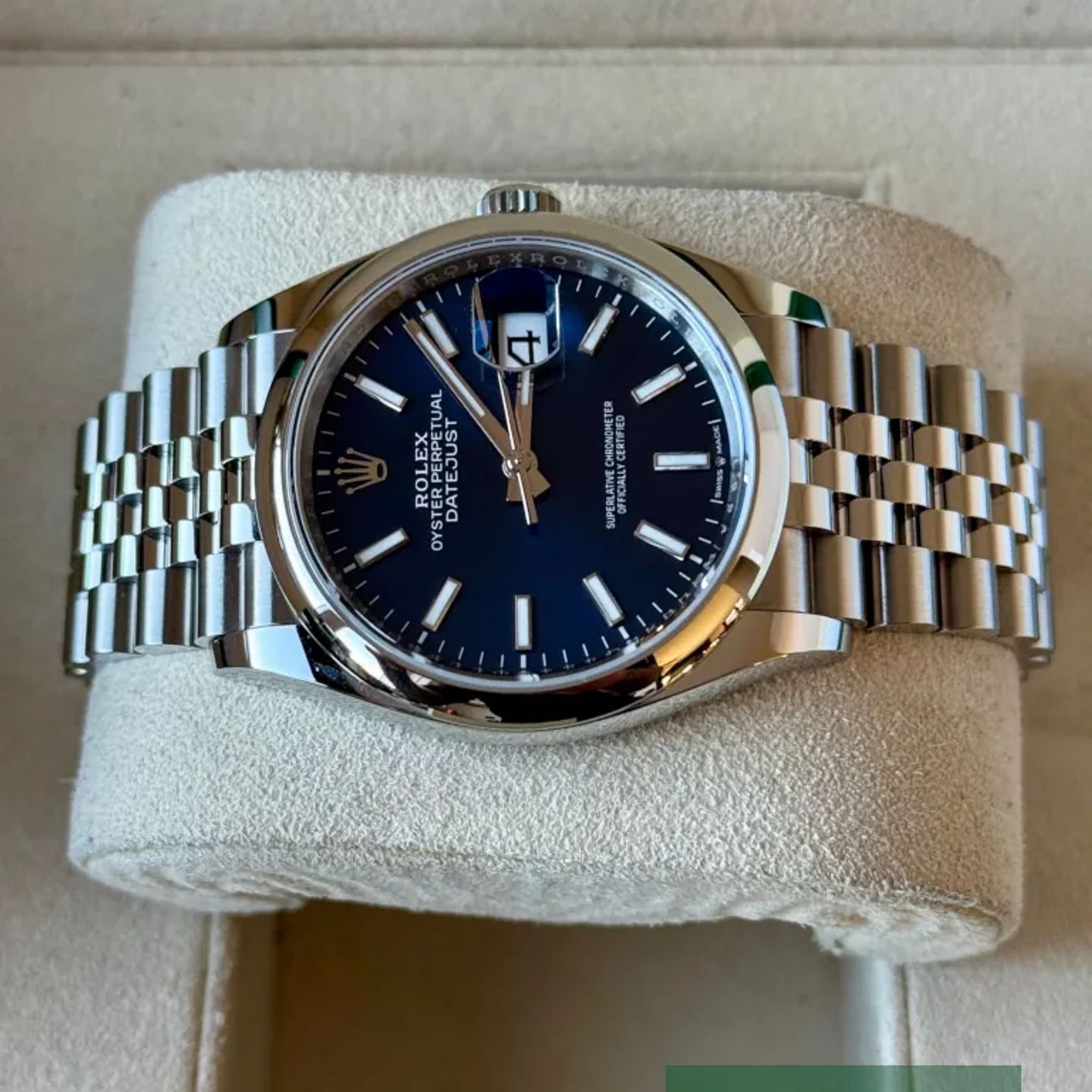 Rolex Datejust 36 126200 (2025) - Blauw wijzerplaat 36mm Staal (5/7)