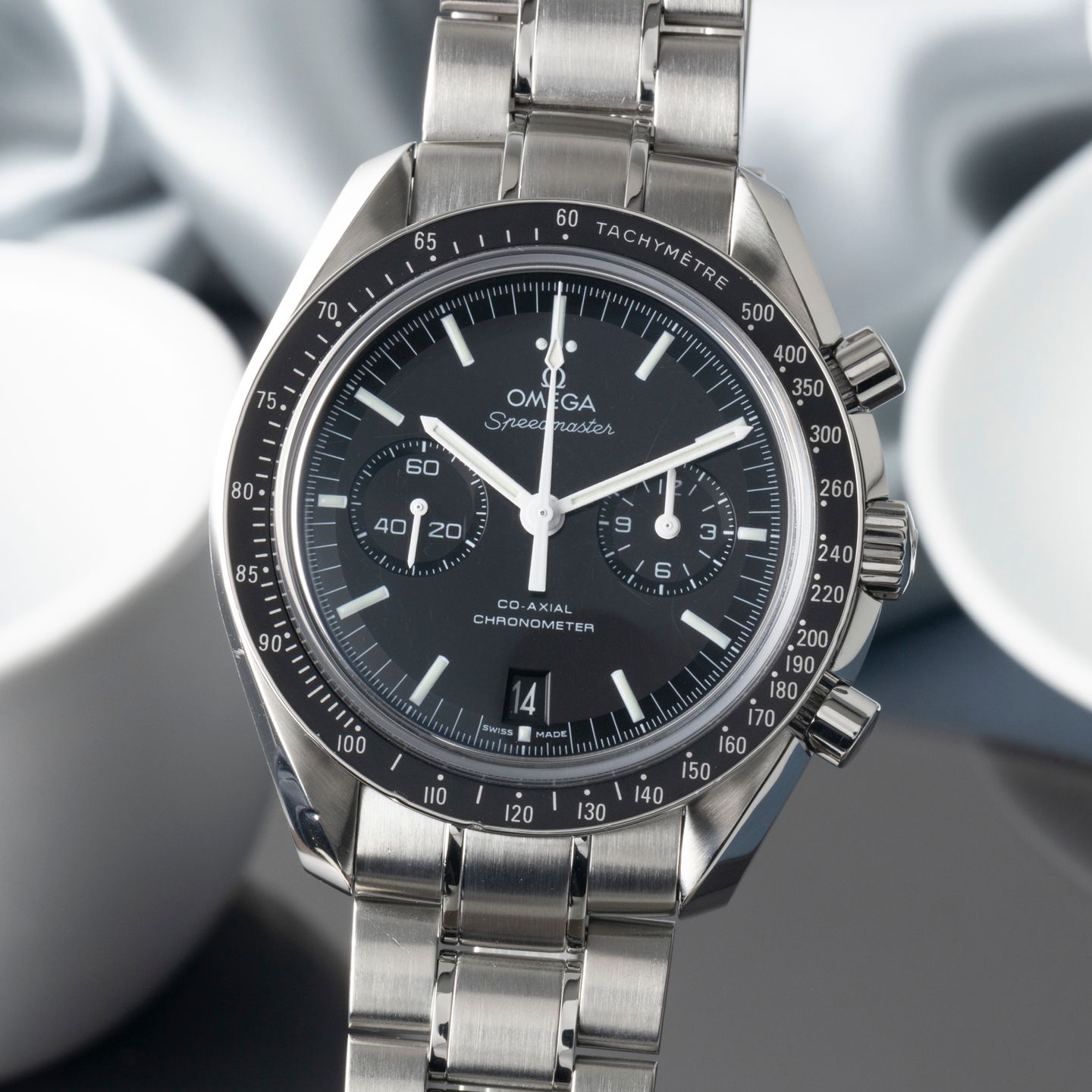 Omega Speedmaster 311.30.44.51.01.002 (2012) - Zwart wijzerplaat 44mm Staal (3/8)