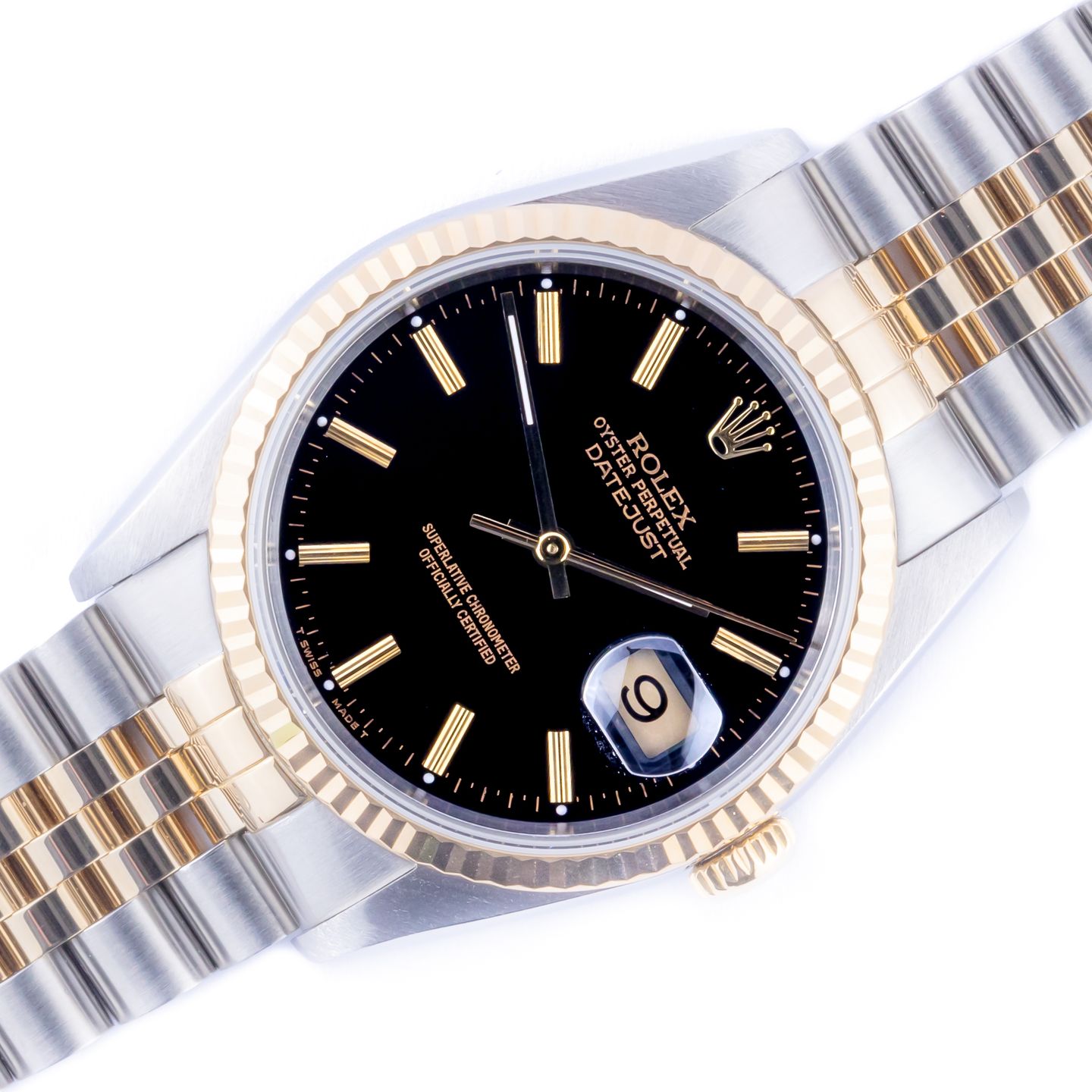 Rolex Datejust 36 16233 (1991) - 36 mm Gold/Steel case (1/8)