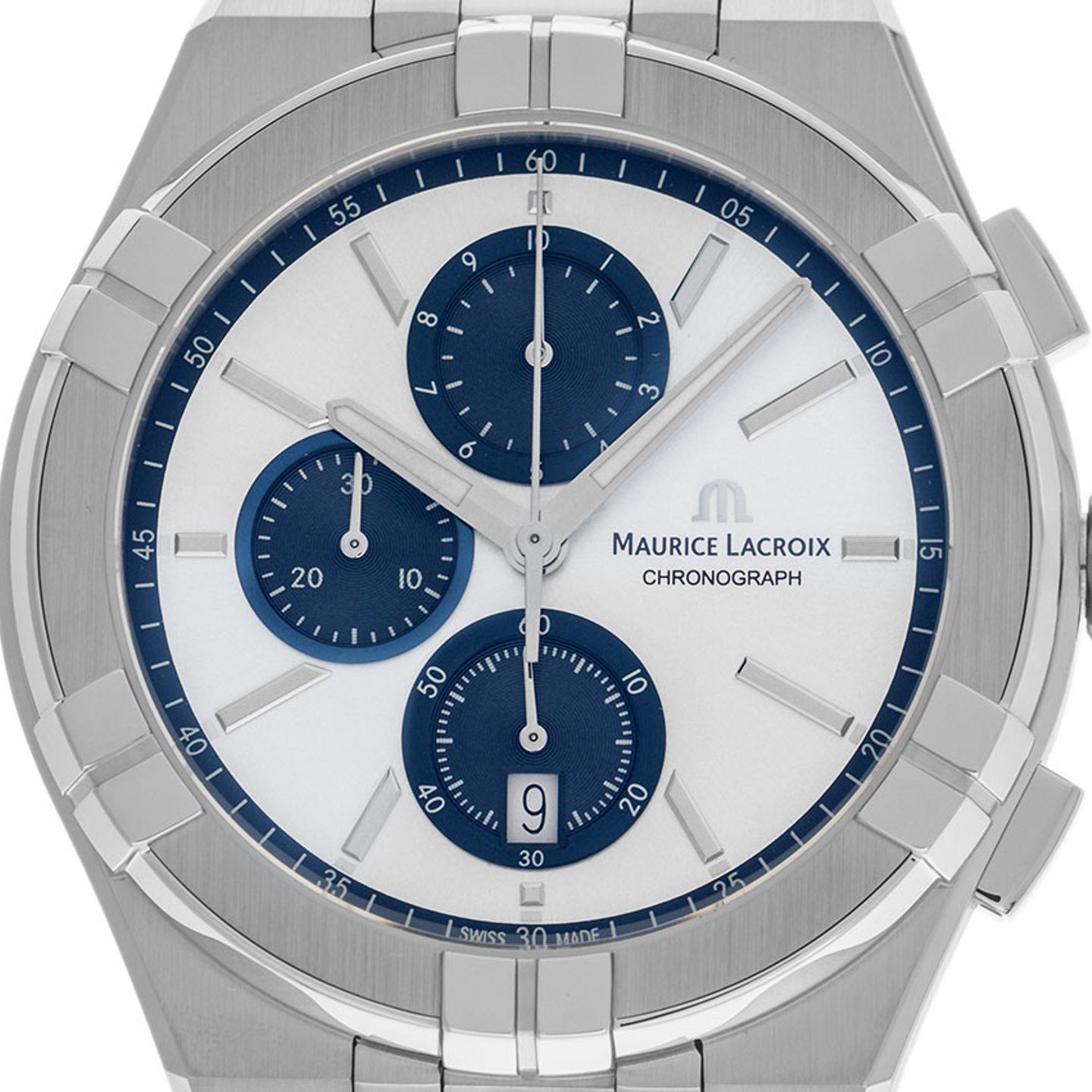 Maurice Lacroix Aikon AI1118-SS002-230-1 (Unknown (random serial)) - Silver dial 42 mm Steel case (1/7)