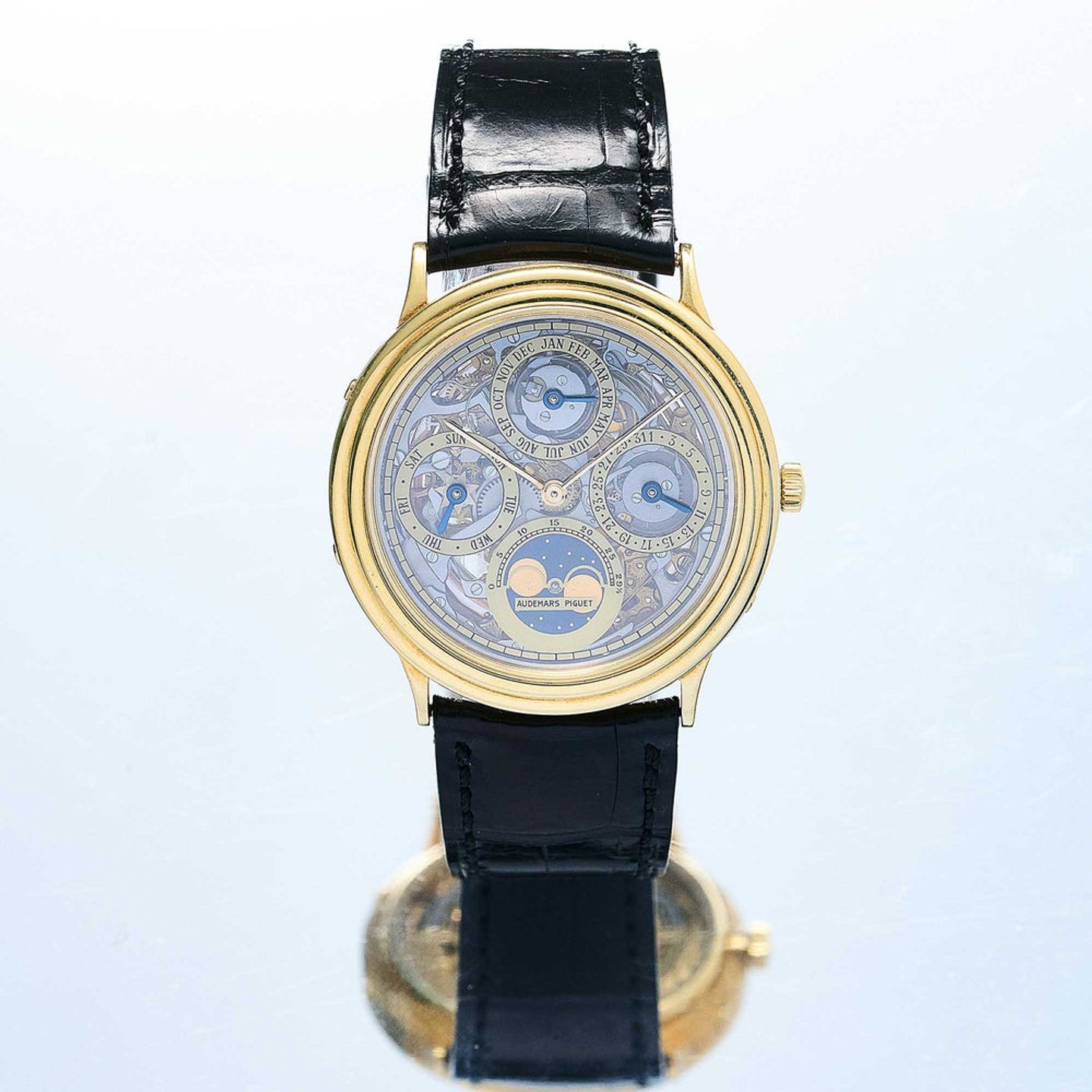 Audemars Piguet Quantieme Perpetual Calendar 25558 (1988) - Transparant wijzerplaat 36mm Geelgoud (4/16)