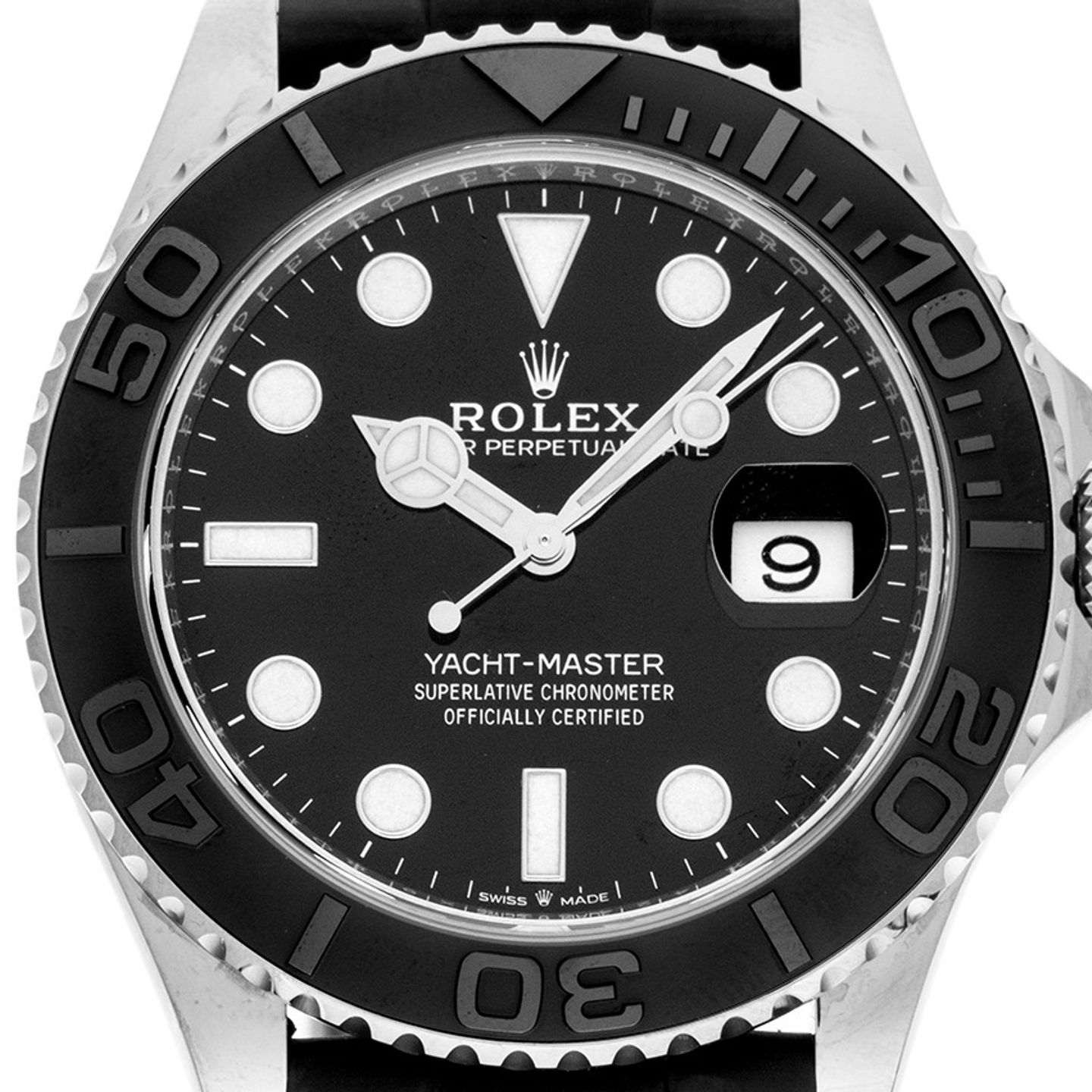 Rolex Yacht-Master 42 226659 (2019) - Black dial 42 mm White Gold case (1/8)