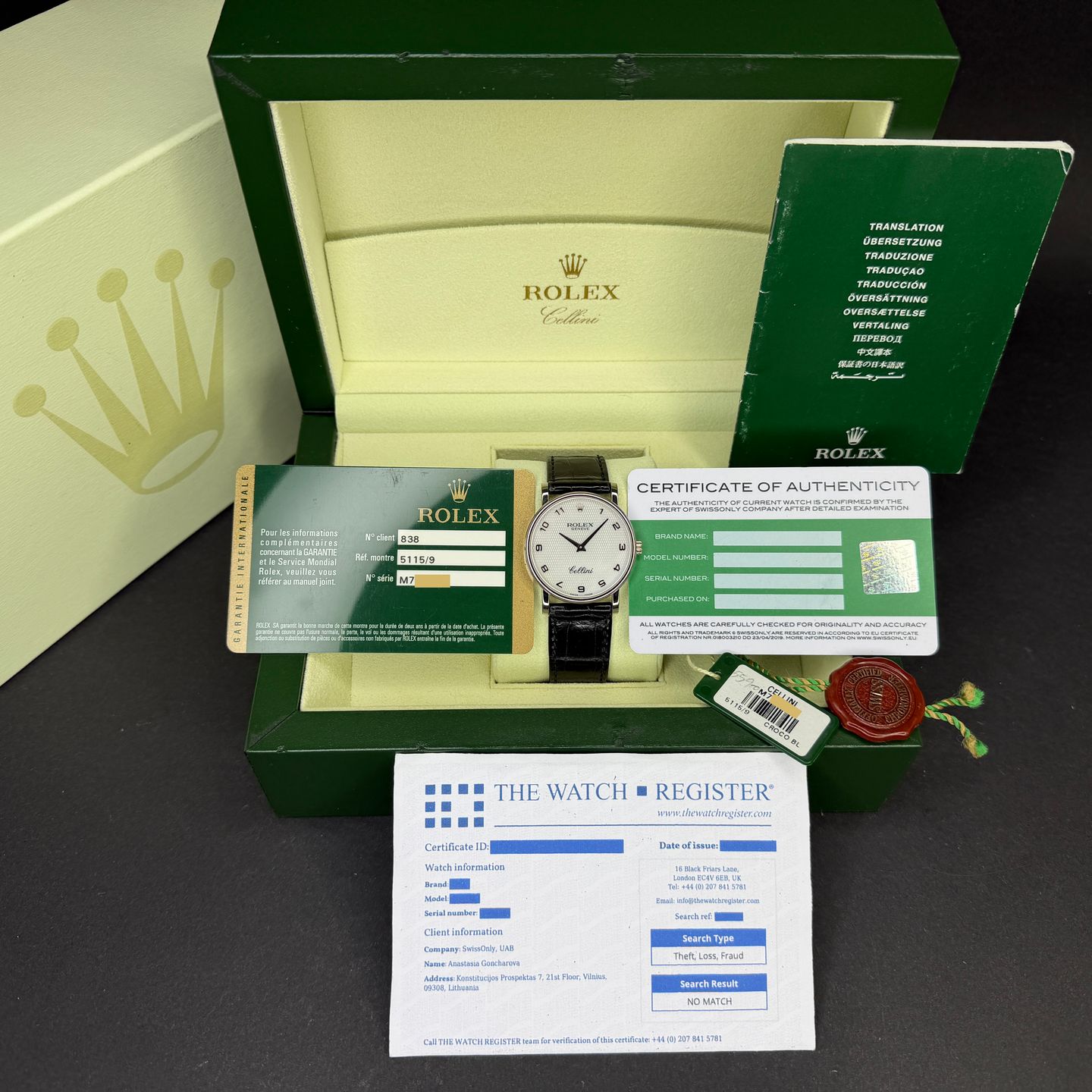 Rolex Cellini Time 5115 (2008) - 32 mm (3/8)