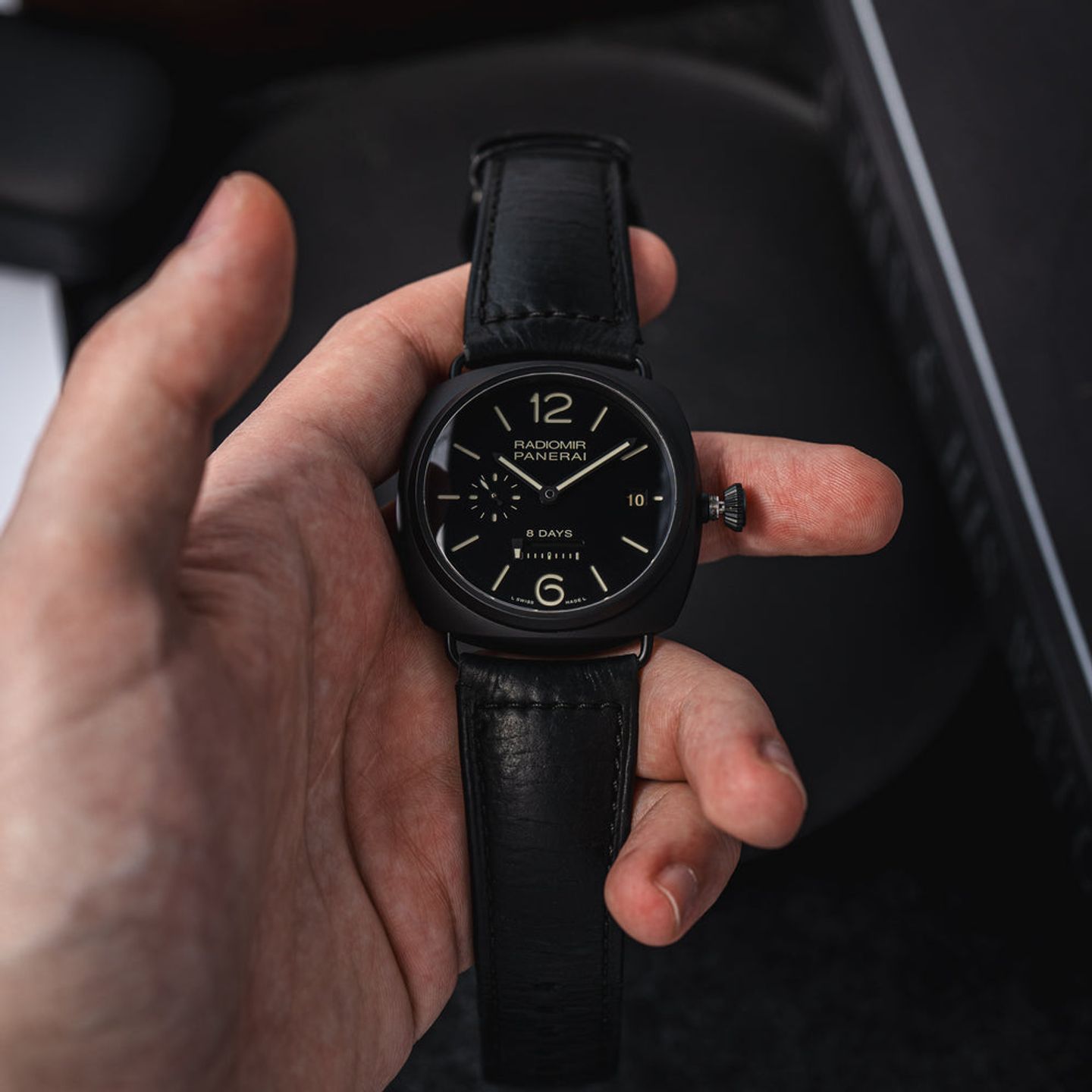 Panerai Radiomir 8 Days PAM00384 (Unknown (random serial)) - Black dial 45 mm Ceramic case (3/8)