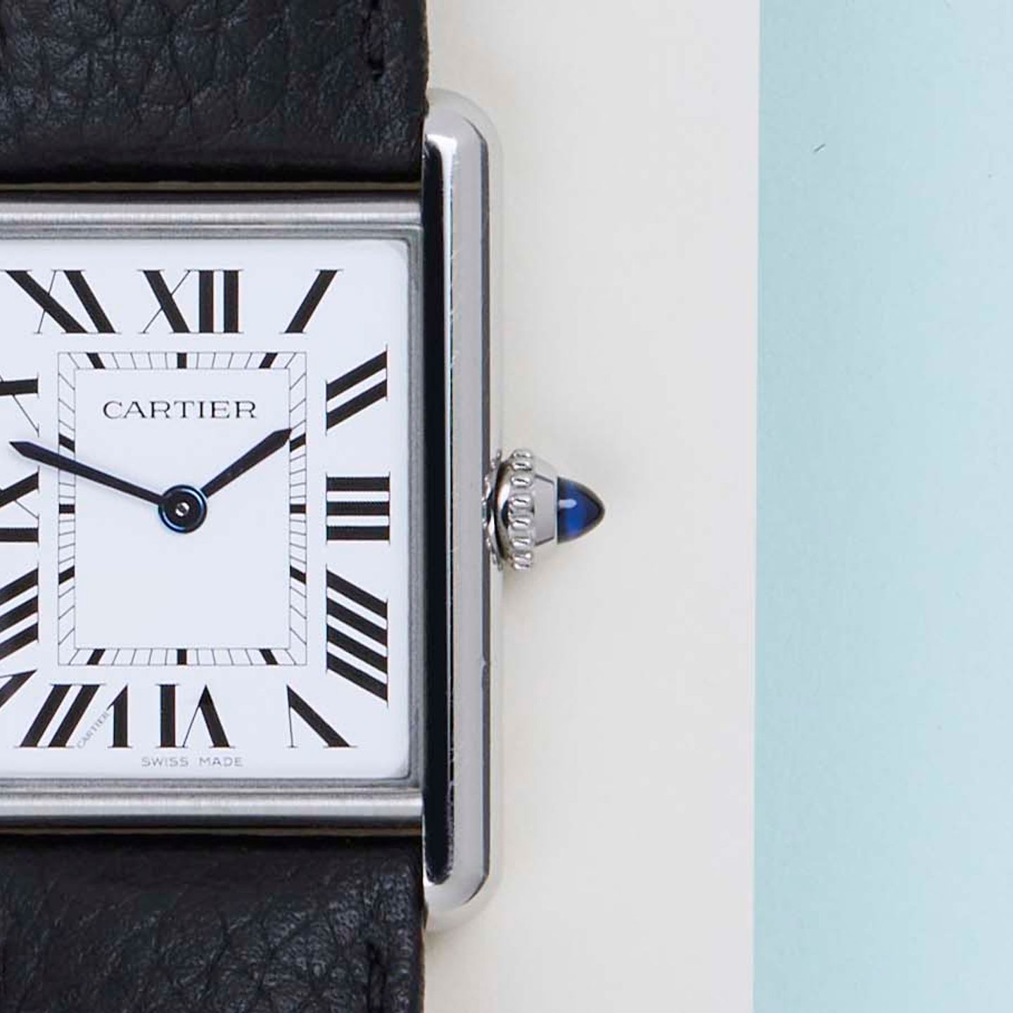 Cartier Tank WSTA0041 (2023) - Wit wijzerplaat 34mm Staal (5/8)