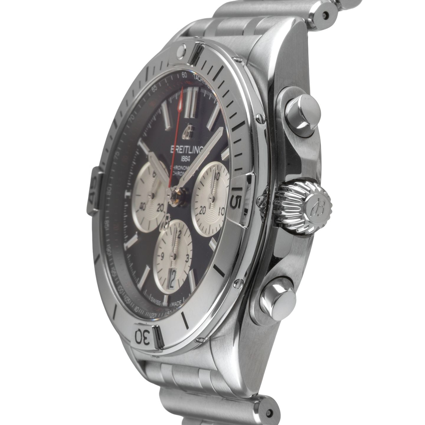 Breitling Chronomat 42 AB0134101B1A1 (Unknown (random serial)) - Black dial 42 mm Steel case (6/8)