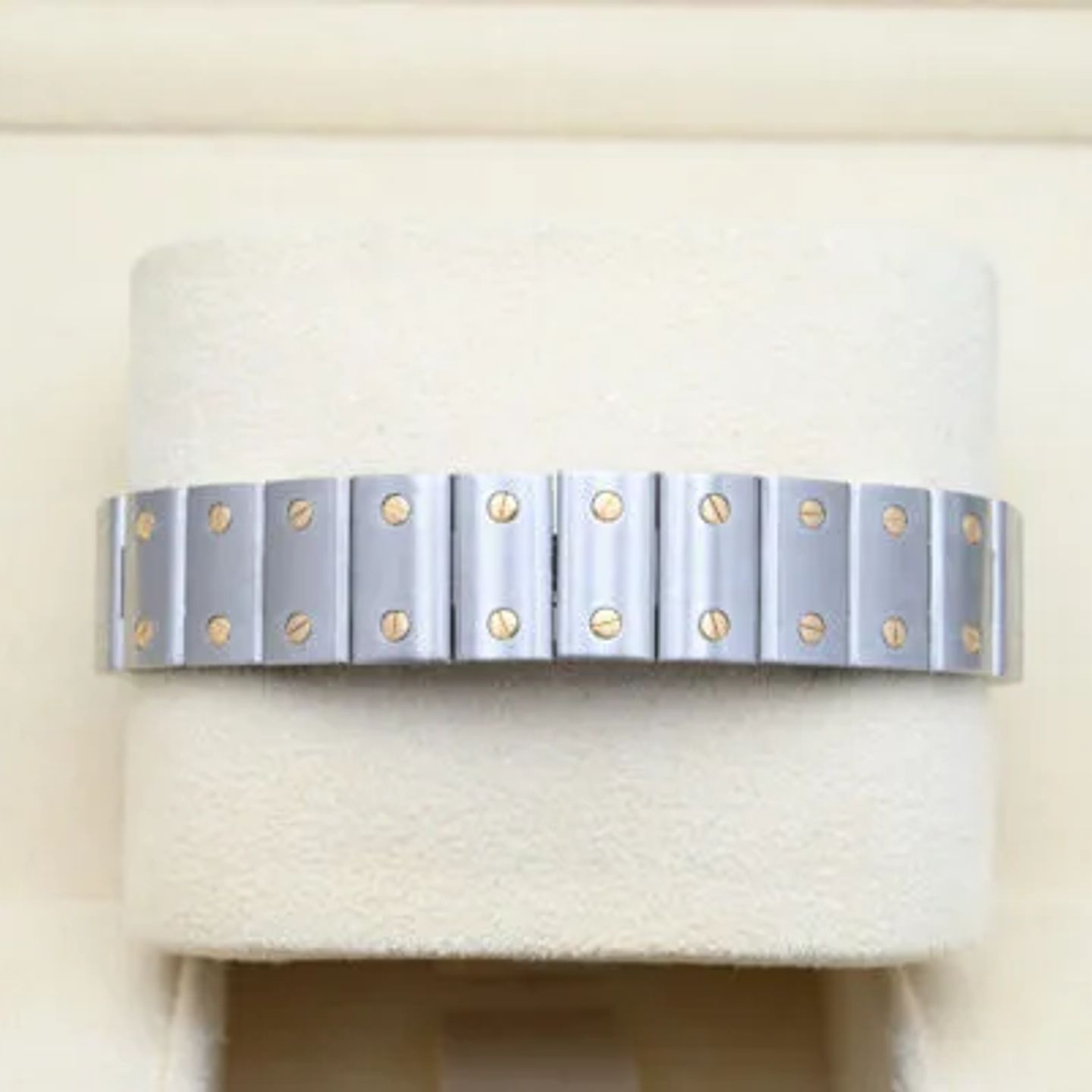 Cartier Santos Galbée 1567 (2022) - Wit wijzerplaat 24mm Goud/Staal (6/8)