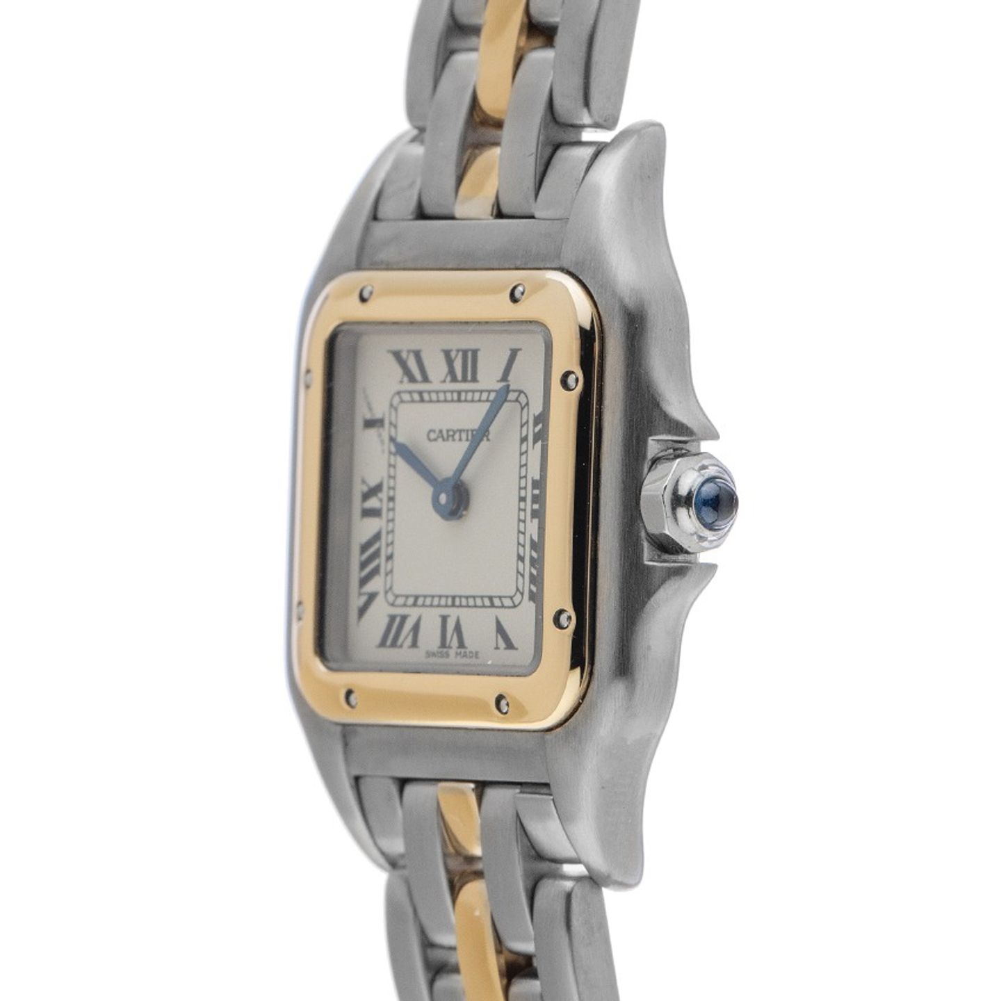 Cartier Panthère 1057917 (1991) - Wit wijzerplaat 22mm Goud/Staal (4/8)