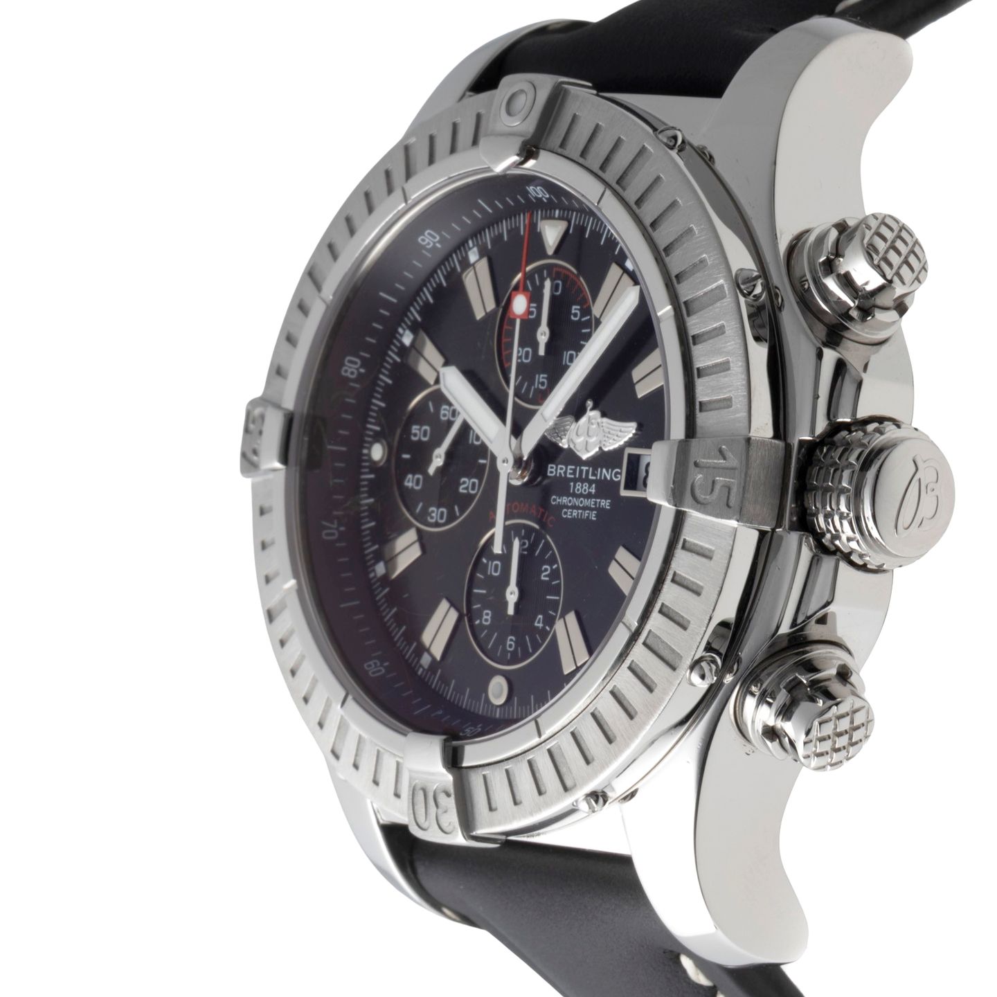 Breitling Super Avenger A1337011/B907 (Unknown (random serial)) - Black dial 49 mm Steel case (6/8)
