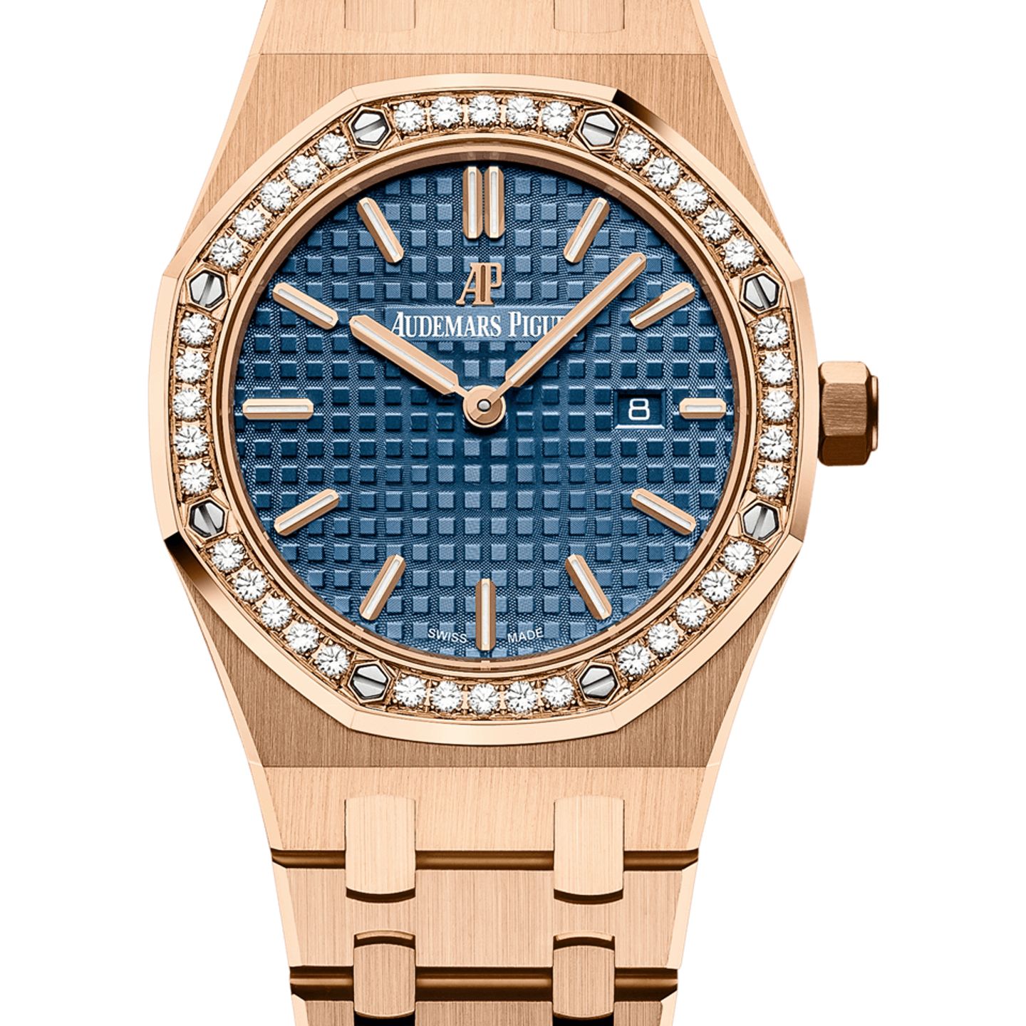 Audemars Piguet Royal Oak Lady 67651OR.ZZ.1261OR.02 (2025) - Blue dial 33 mm Rose Gold case (1/1)