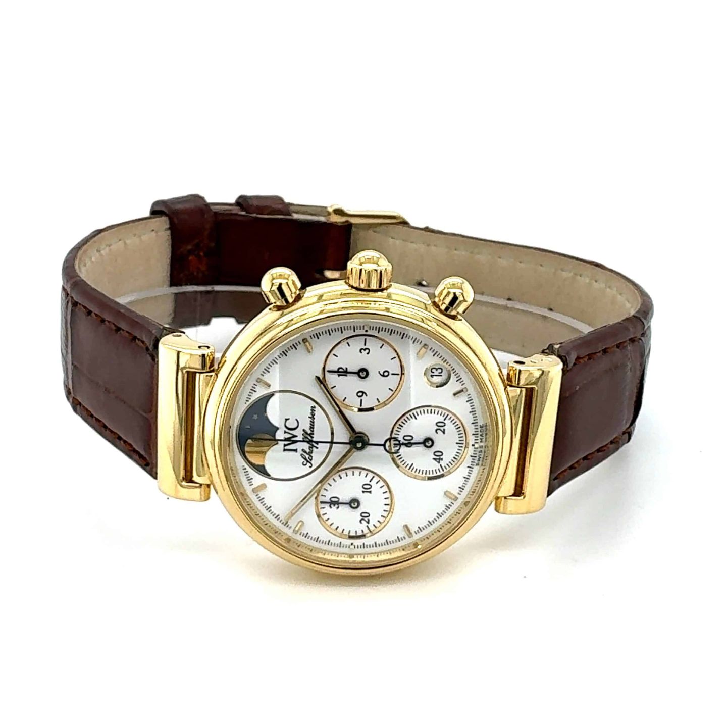 IWC Da Vinci Unknown (Unknown (random serial)) - White dial 29 mm Yellow Gold case (1/8)