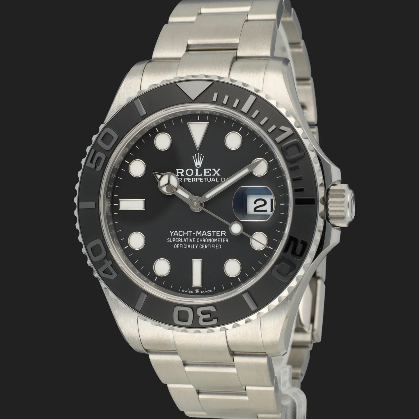 Rolex Yacht-Master 42 226627 (2026) - Black dial 42 mm Titanium case (1/8)