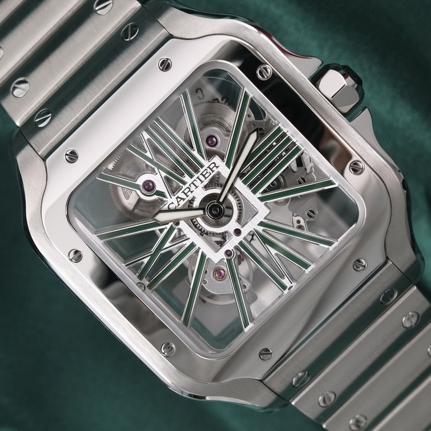 Cartier Santos WHSA0028 (2023) - 48mm Staal (1/8)