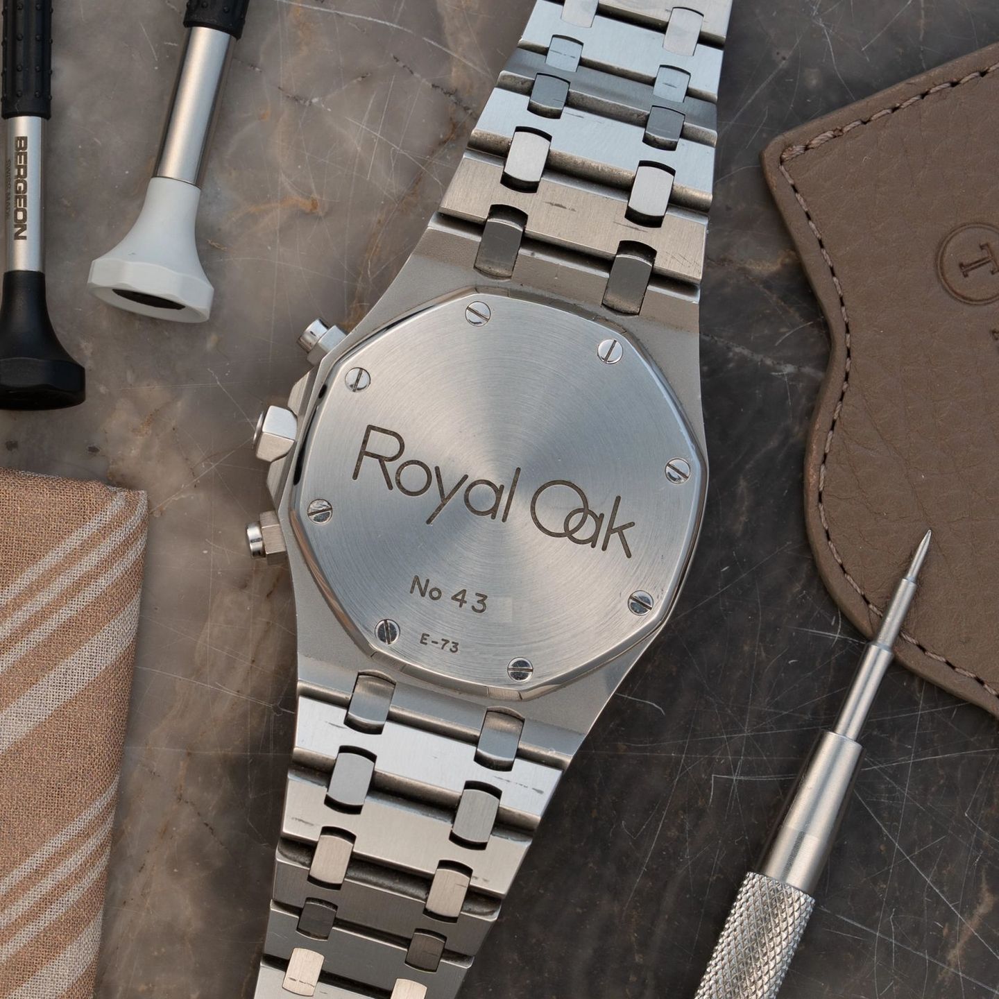 Audemars Piguet Royal Oak Chronograph 25860ST.OO.1110ST.02 (2002) - Blauw wijzerplaat 39mm Staal (7/8)