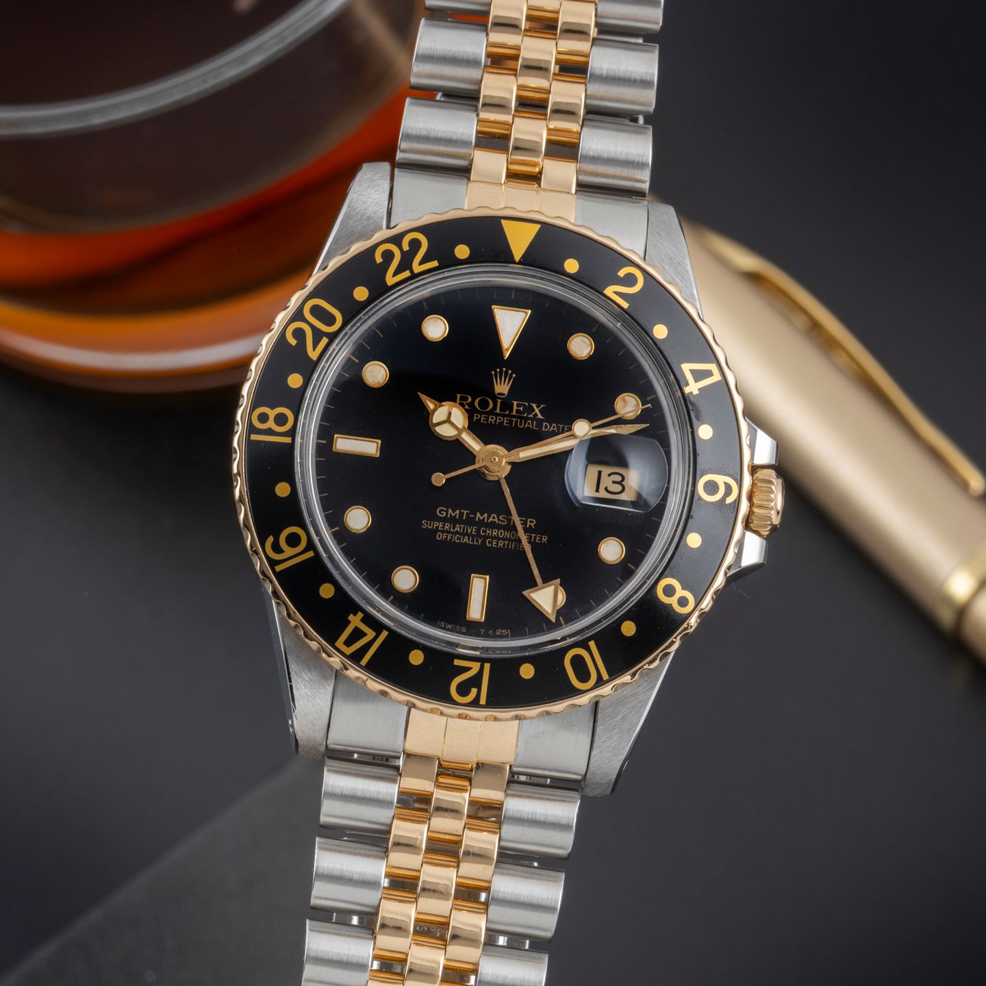 Rolex GMT-Master 16753 (1985) - 40 mm Gold/Steel case (3/8)