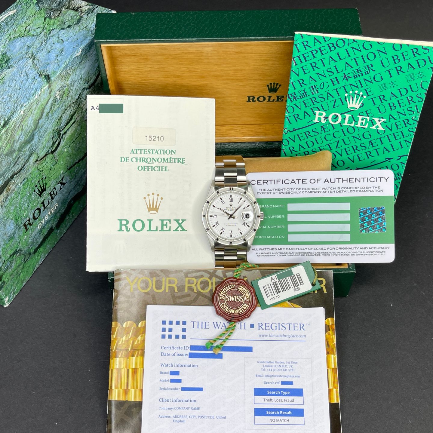 Rolex Oyster Perpetual Date 15210 (1999) - Wit wijzerplaat 34mm Staal (2/7)