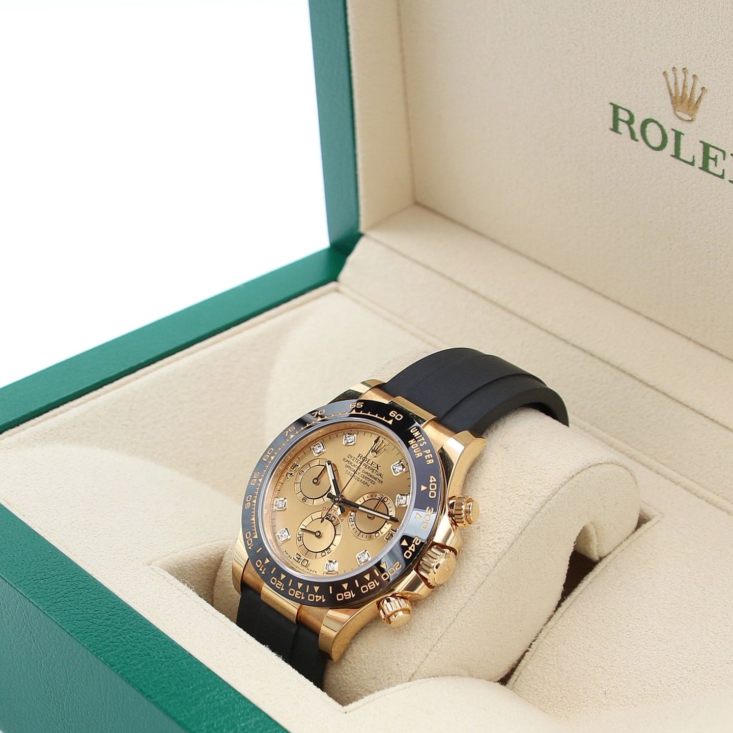 Rolex Daytona 116518LN (Unknown (random serial)) - Champagne dial 40 mm Yellow Gold case (1/8)