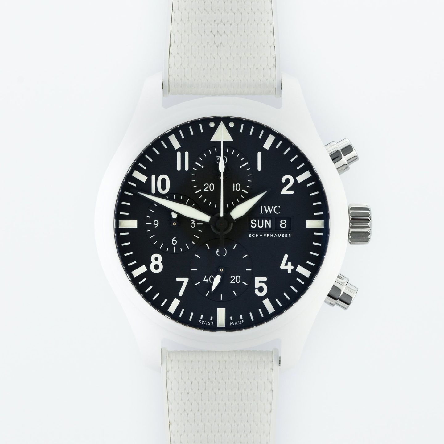 IWC Pilot Chronograph Top Gun IW389105 (2022) - Zwart wijzerplaat 45mm Keramiek (1/7)