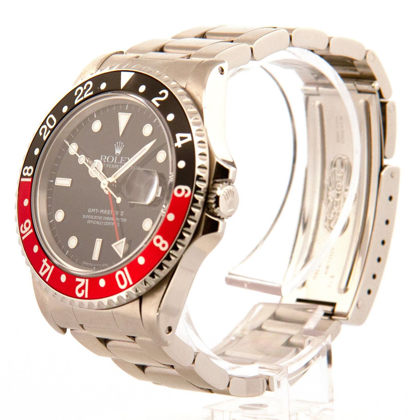 Rolex GMT-Master II 16710 (Unknown (random serial)) - Black dial 40 mm Steel case (3/4)