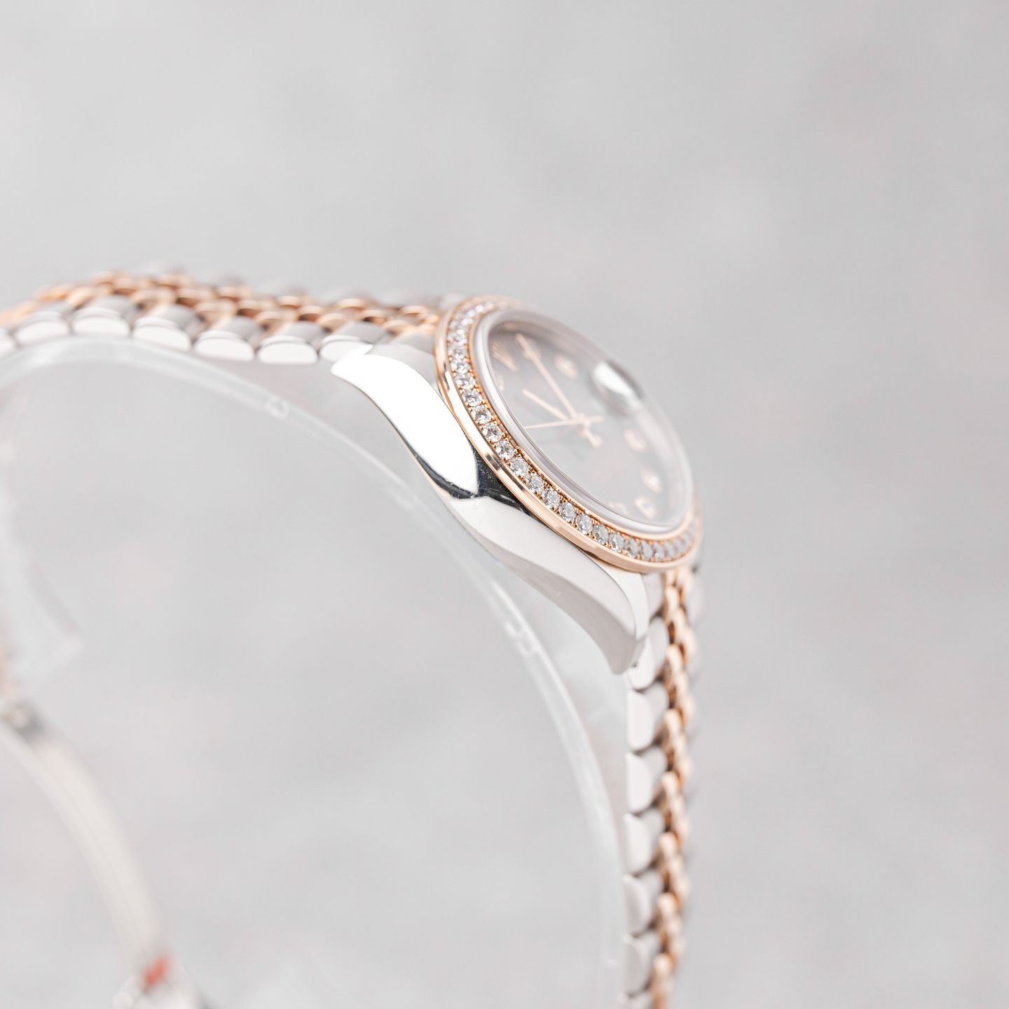 Rolex Lady-Datejust 279381RBR (2021) - Bruin wijzerplaat 28mm Goud/Staal (3/8)