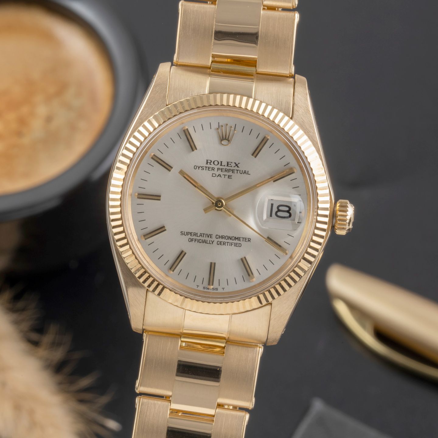 Rolex Oyster Perpetual Date 1503 (1973) - 34 mm Steel case (3/8)