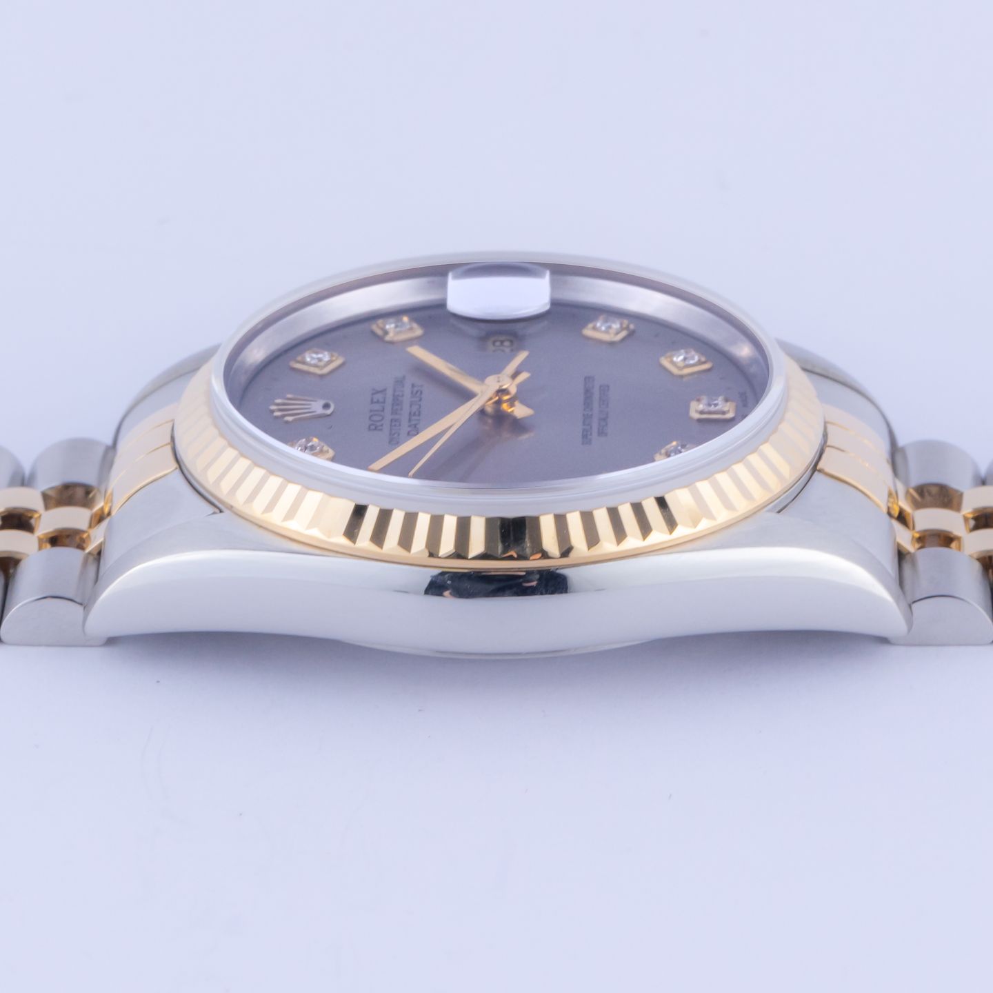 Rolex Datejust 36 16233 (1995) - Grijs wijzerplaat 36mm Goud/Staal (5/8)