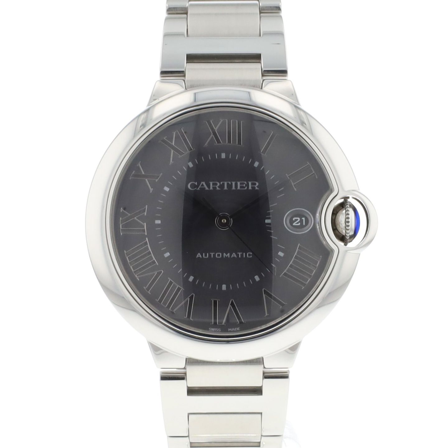 Cartier Ballon Bleu 40mm WSBB0060 (2022) - Grijs wijzerplaat 40mm Staal (1/3)