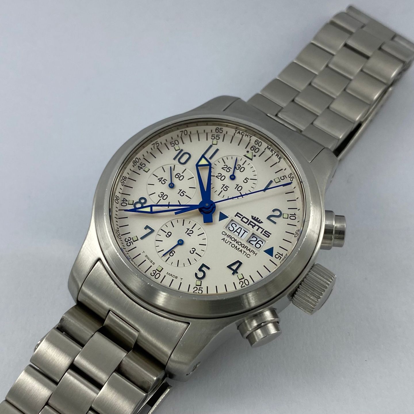 Fortis B-42 - (2005) - White dial 42 mm Steel case (4/7)