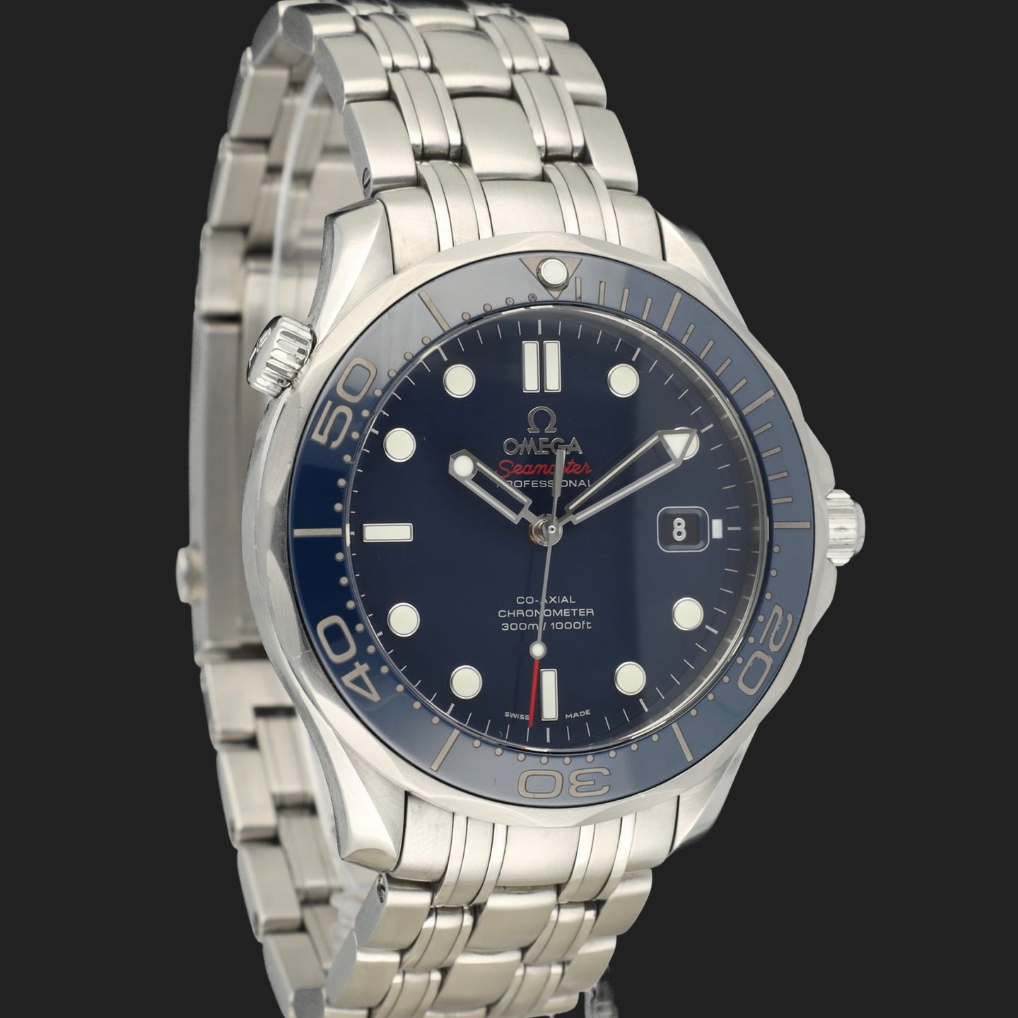 Omega Seamaster Diver 300 M 212.30.41.20.03.001 (Onbekend (willekeurig serienummer)) - Blauw wijzerplaat 41mm Staal (4/8)