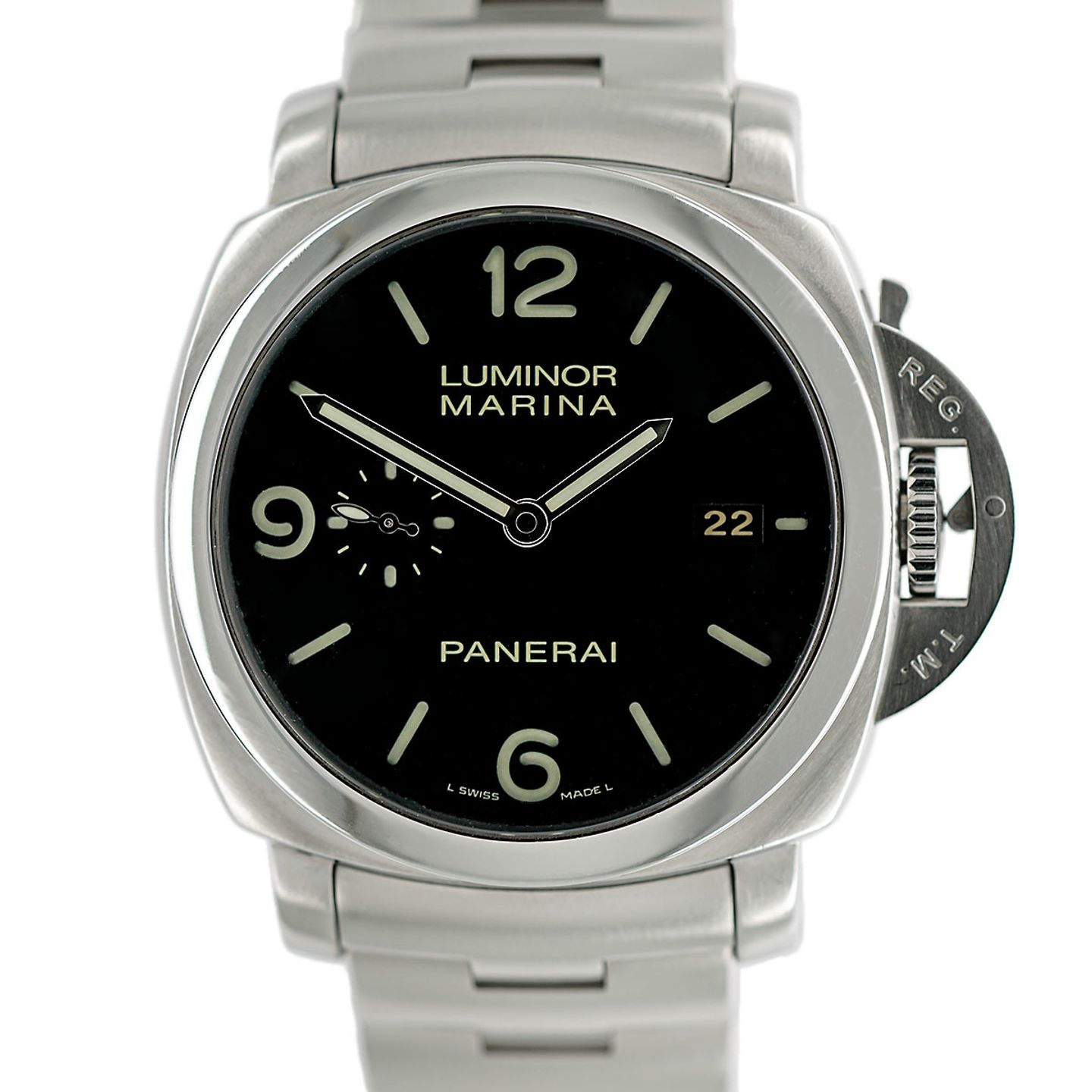 Panerai Luminor Marina 1950 3 Days Automatic PAM00328 (2015) - Zwart wijzerplaat 44mm Staal (1/6)